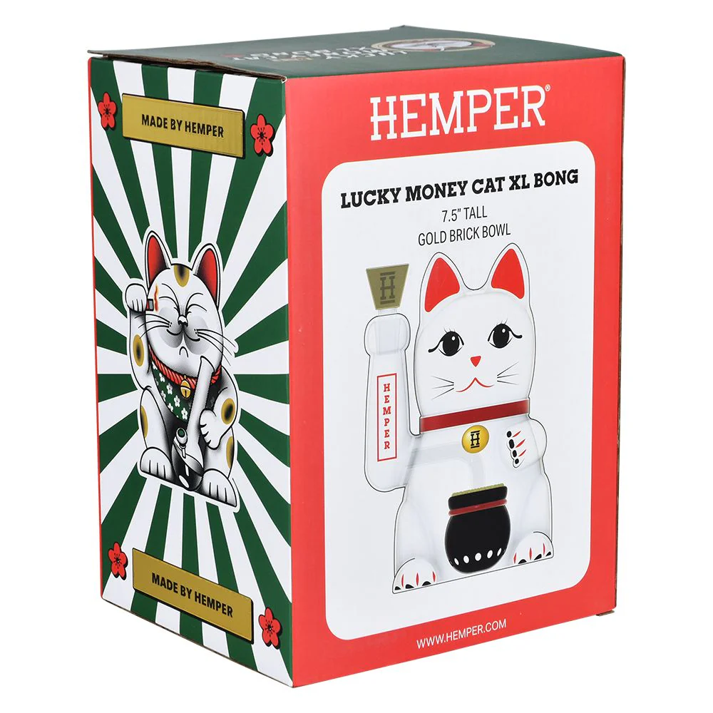 Hemper Lucky Money Cat Glass Water Pipe - Image 6