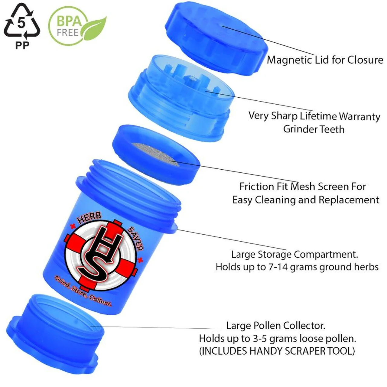 Herb Saver Grinder (Large) - Image 3