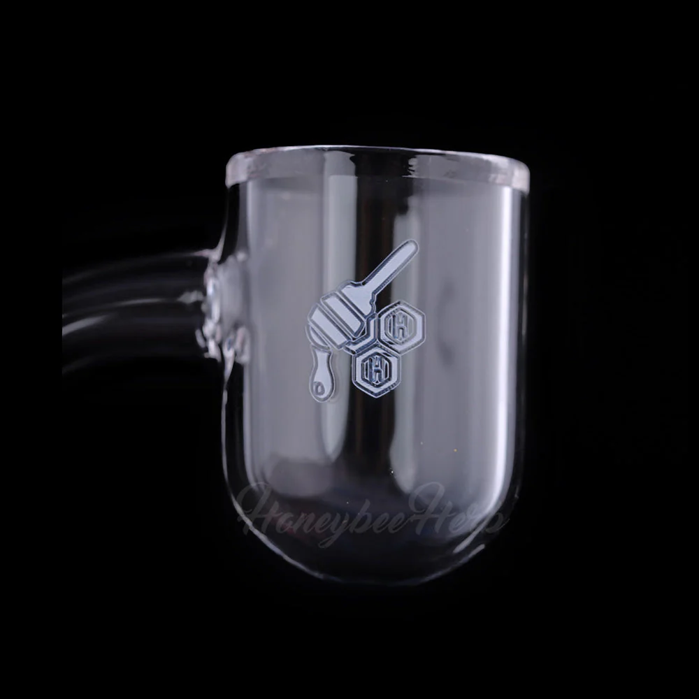 HONEY BEVEL BOWL QUARTZ BANGER - 90° DEGREE | YL - Image 2