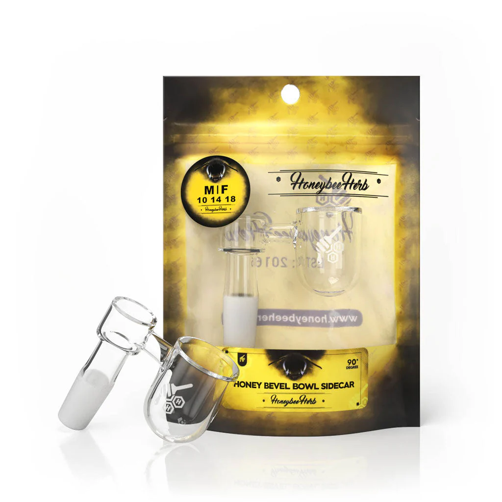 HONEY BEVEL BOWL SIDECAR QUARTZ BANGER - 90° DEGREE | YL - Image 2