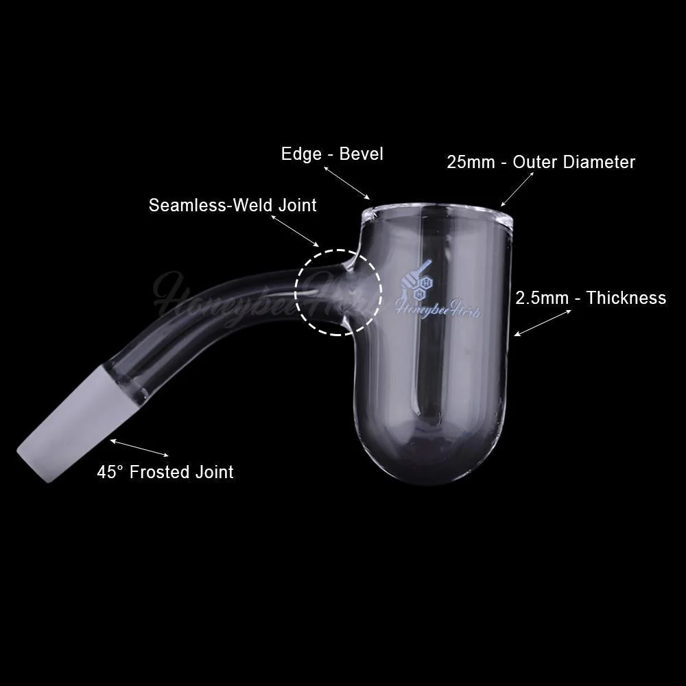 HONEY BEVEL DEEP BOWL QUARTZ BANGER - 45° DEGREE | BL - Image 7