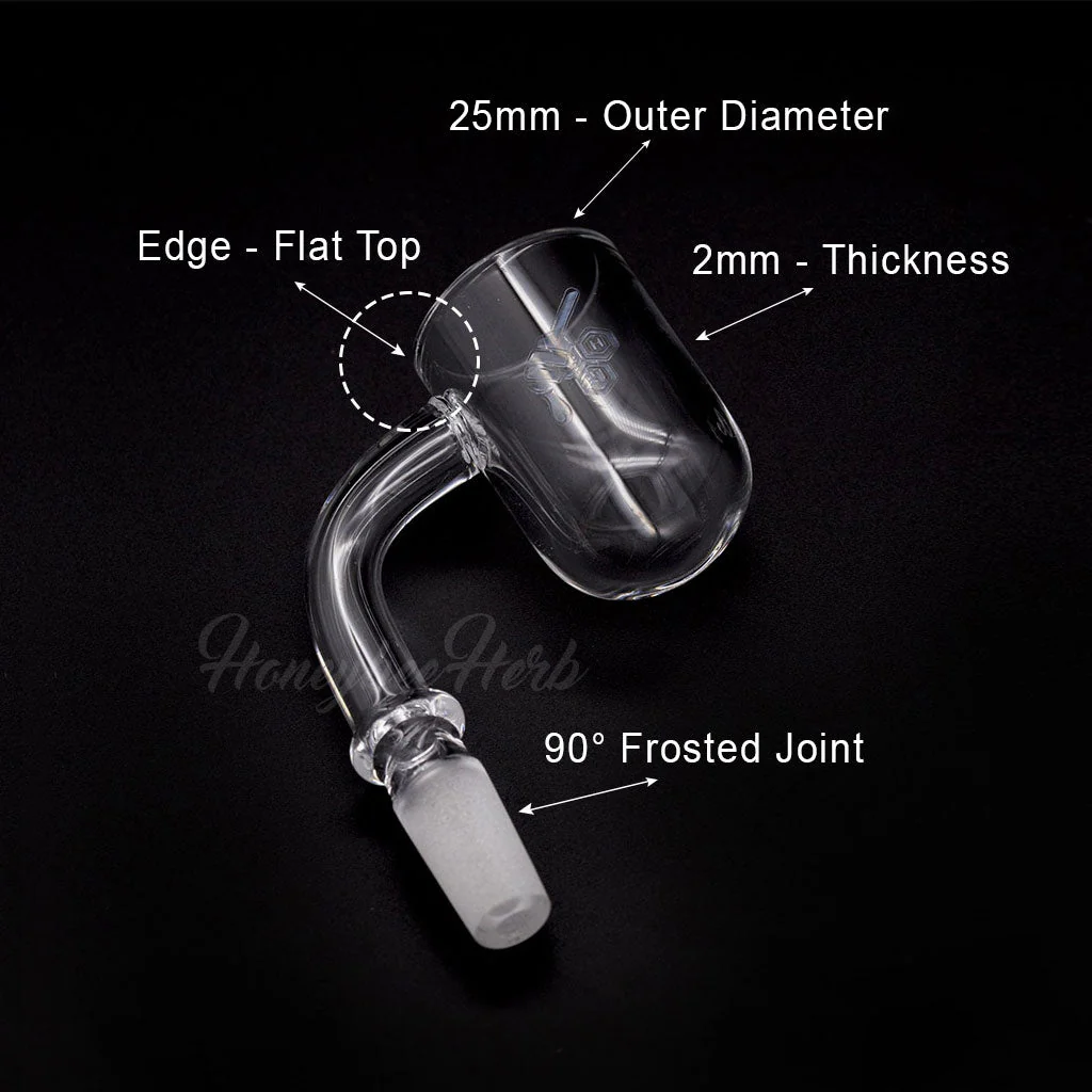 HONEY CYCLONE QUARTZ BANGER - 90° DEGREE | YL - Image 7