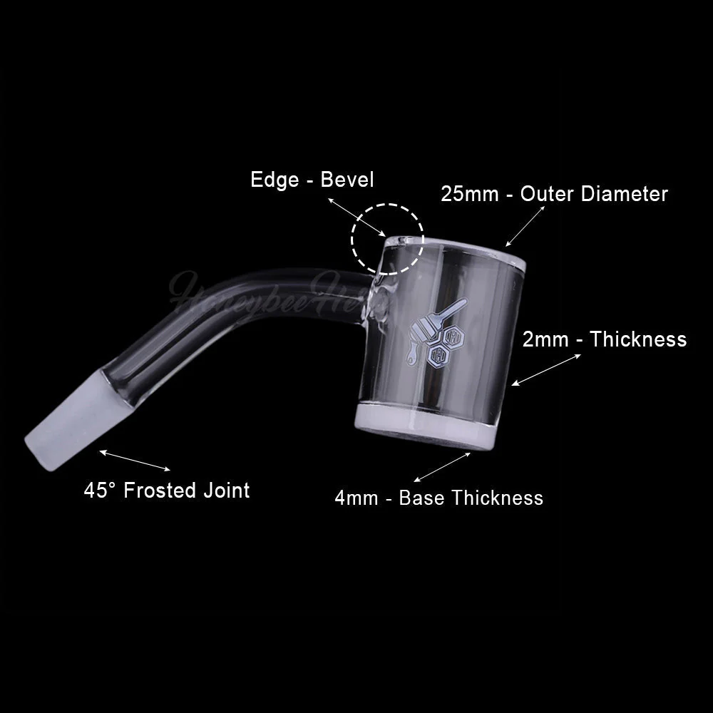HONEY & MILK BEVEL QUARTZ BANGER - 45° DEGREE | YL - Image 6