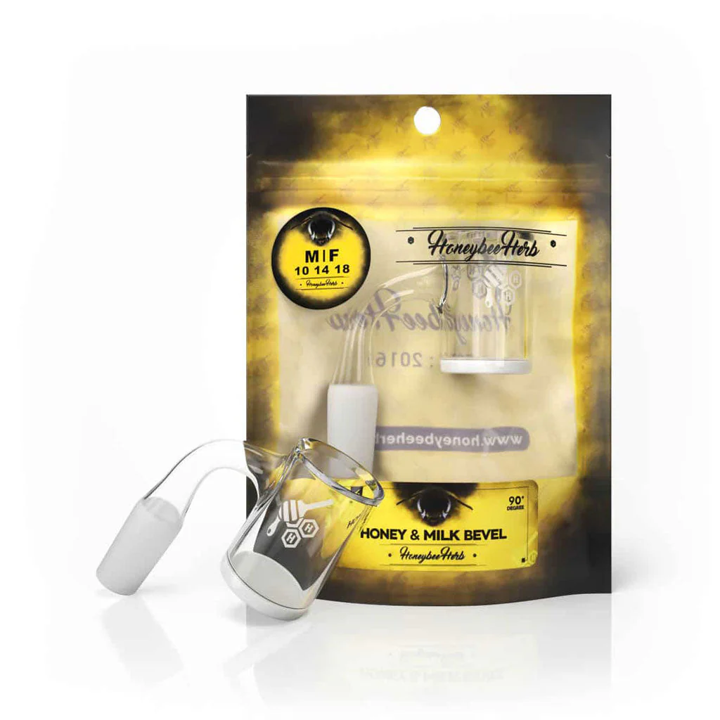 HONEY & MILK BEVEL QUARTZ BANGER - 90° DEGREE | YL - Image 8