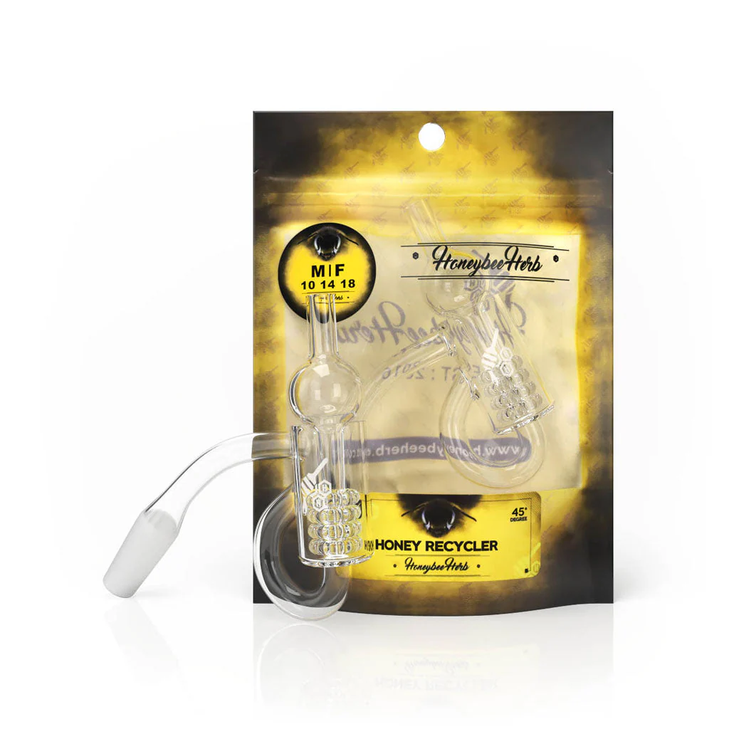 HONEY RECYCLER QUARTZ BANGER - 45° DEGREE | YL - Image 2