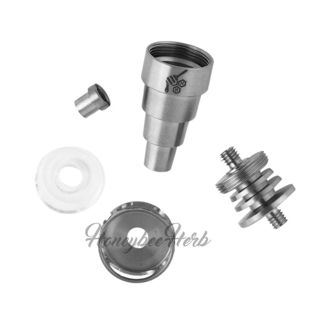 Honeybee Herb Titanium 6 IN 1 Cage Hybrid Dab Dab Nail - Image 13