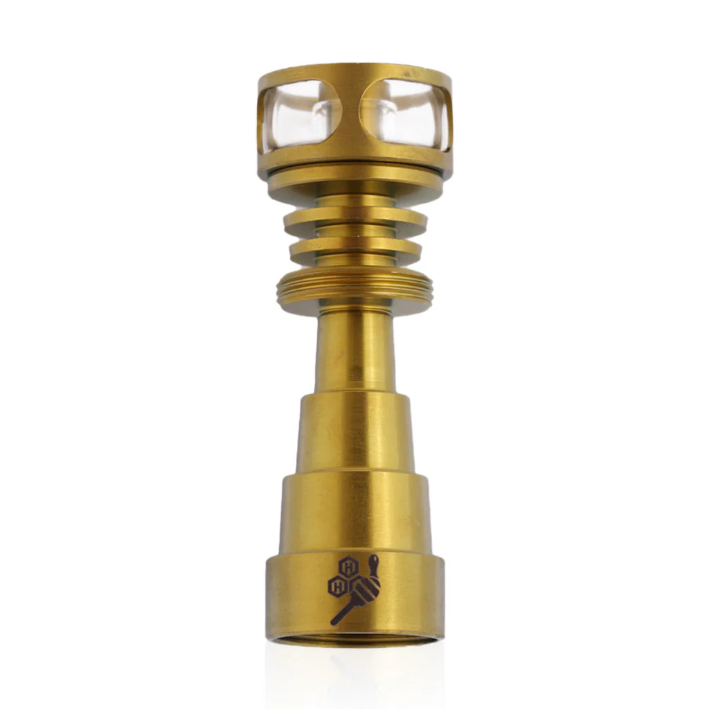 Honeybee Herb Titanium 6 IN 1 Cage Hybrid Dab Dab Nail - Image 2