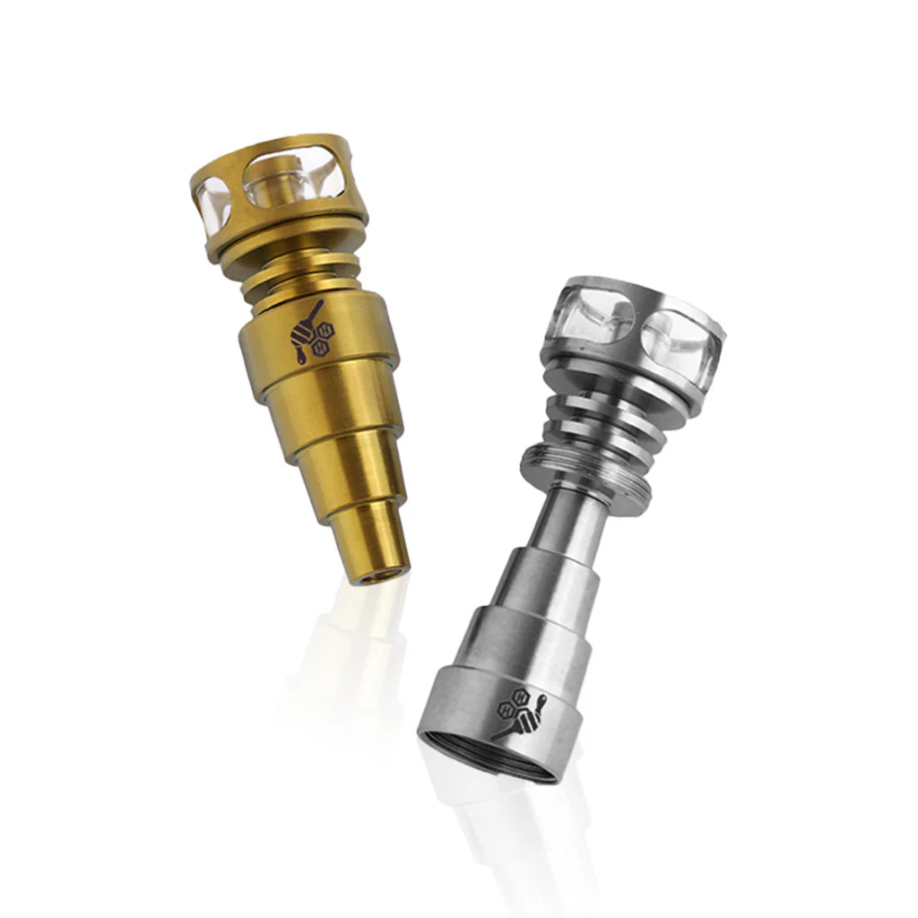 Honeybee Herb Titanium 6 IN 1 Cage Hybrid Dab Dab Nail - Image 5