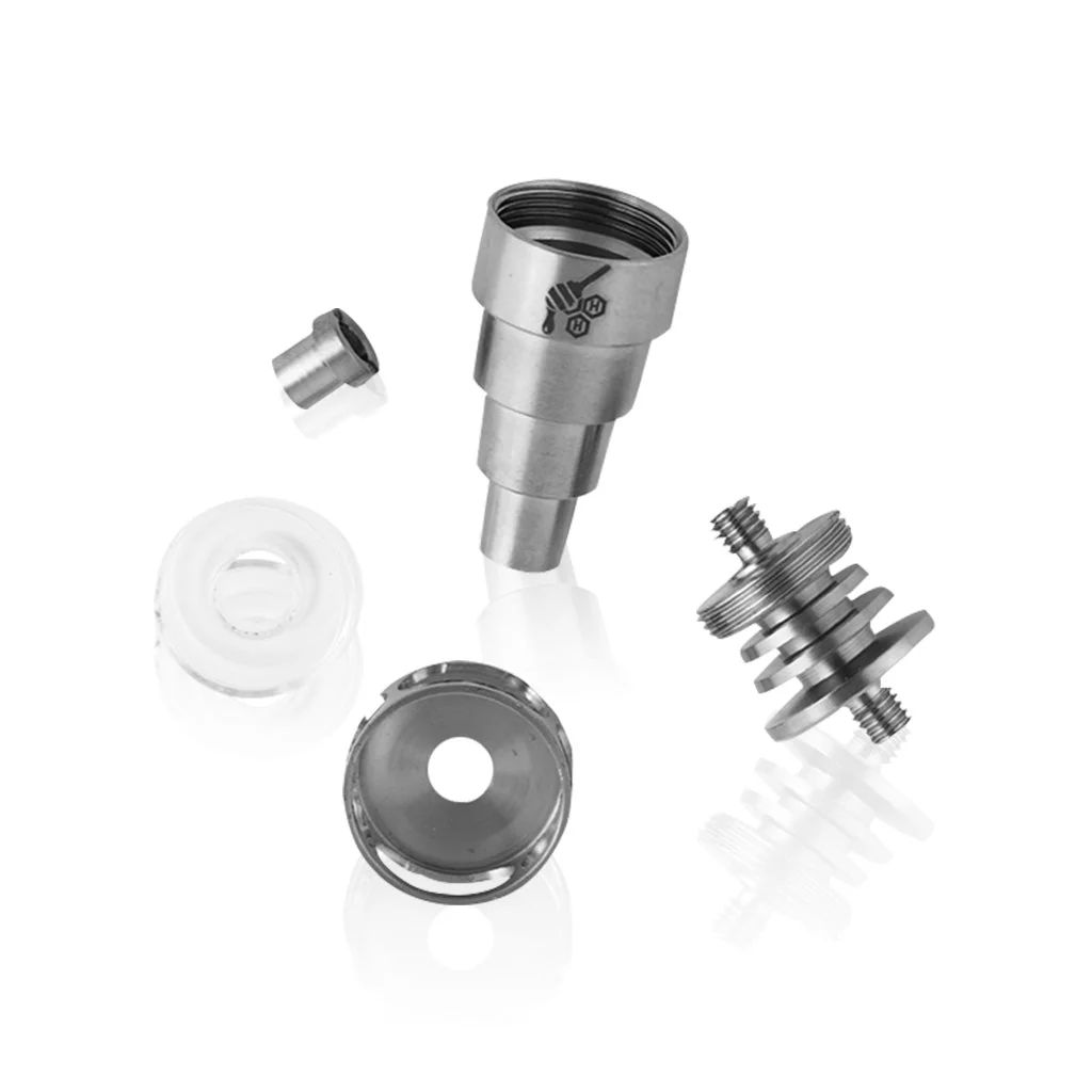 Honeybee Herb Titanium 6 IN 1 Cage Hybrid Dab Dab Nail - Image 7