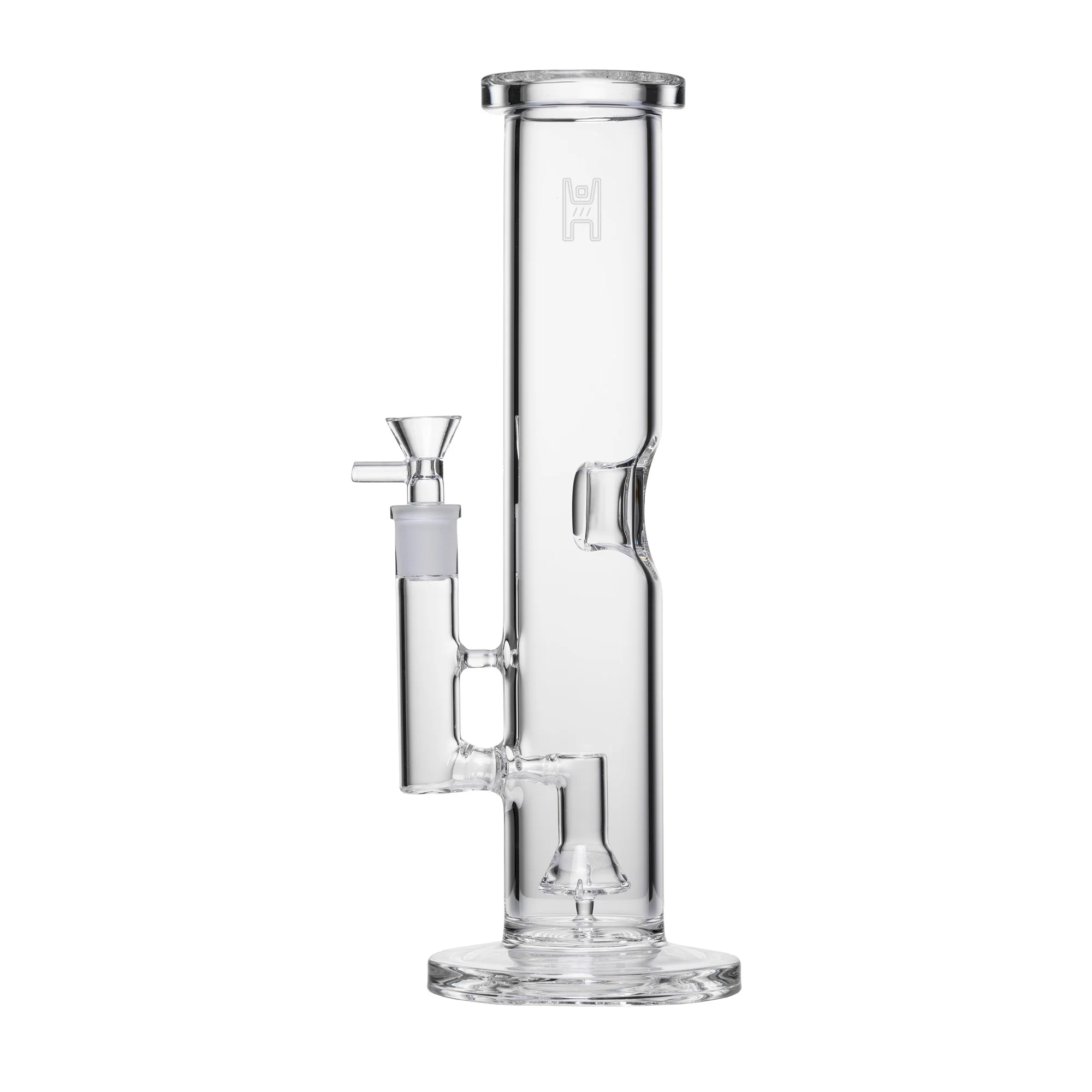 Human Grade 12" Straight Tube Water Pipe (Clear)