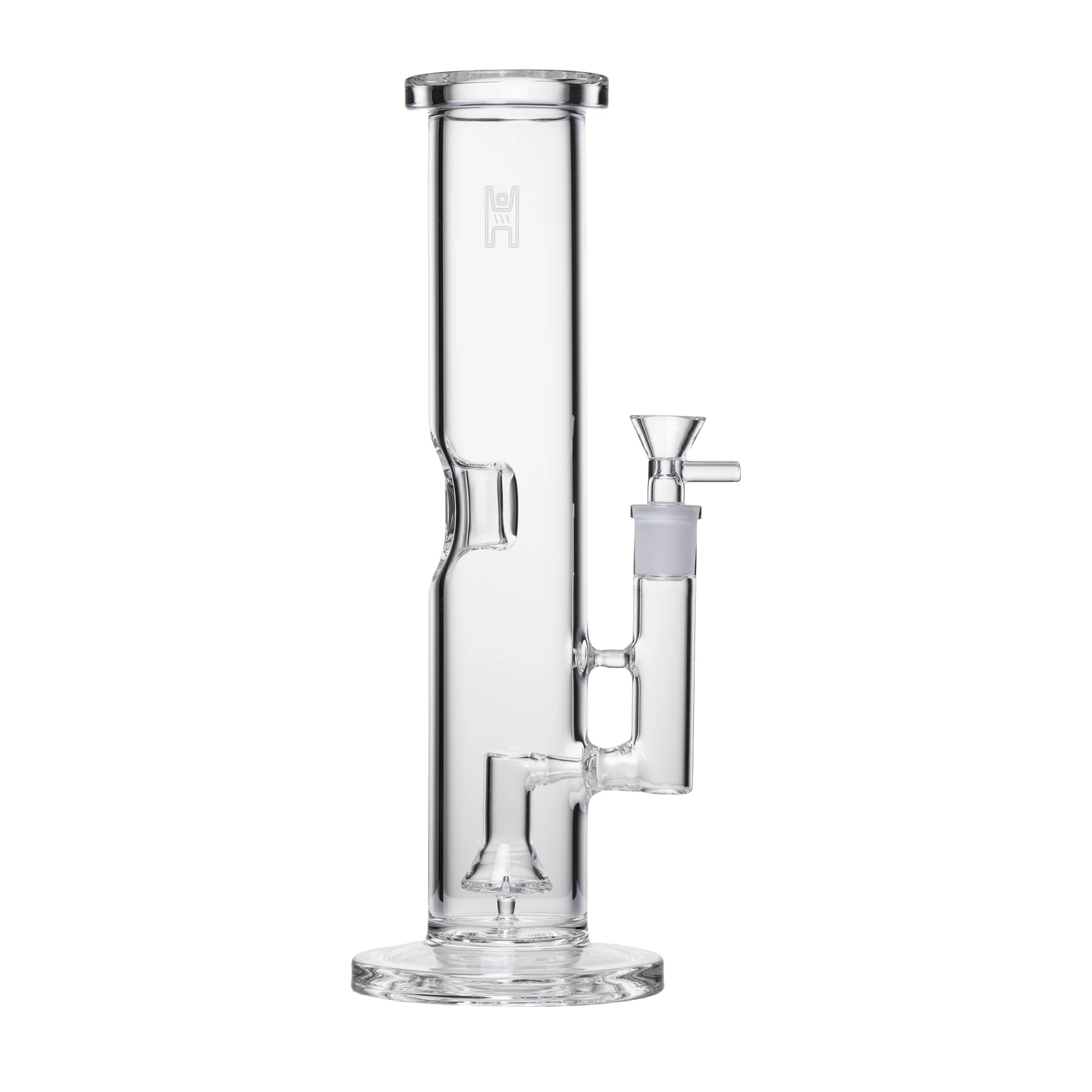 Human Grade 12" Straight Tube Water Pipe (Clear) - Image 2