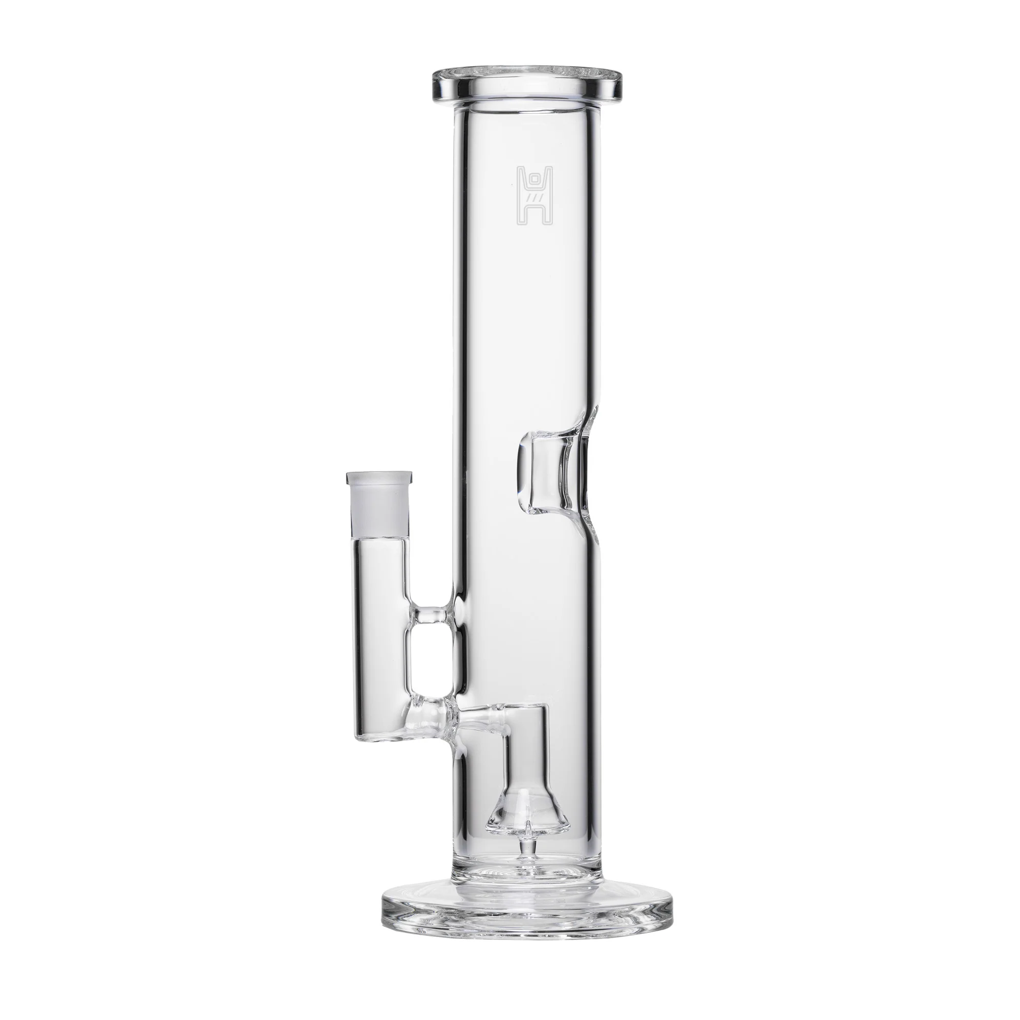Human Grade 12" Straight Tube Water Pipe (Clear) - Image 3