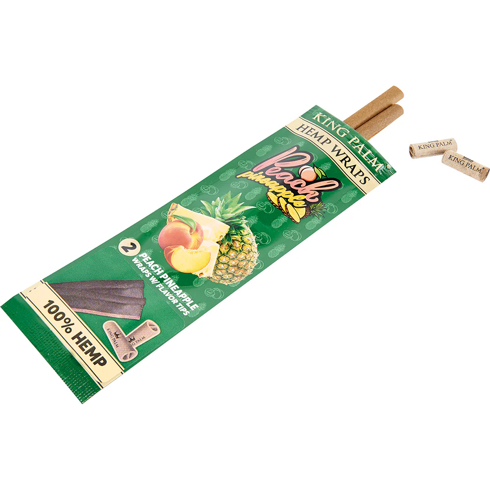King Palm Hemp Wrap (Peach Pineapple) (30 Wraps) - Image 4