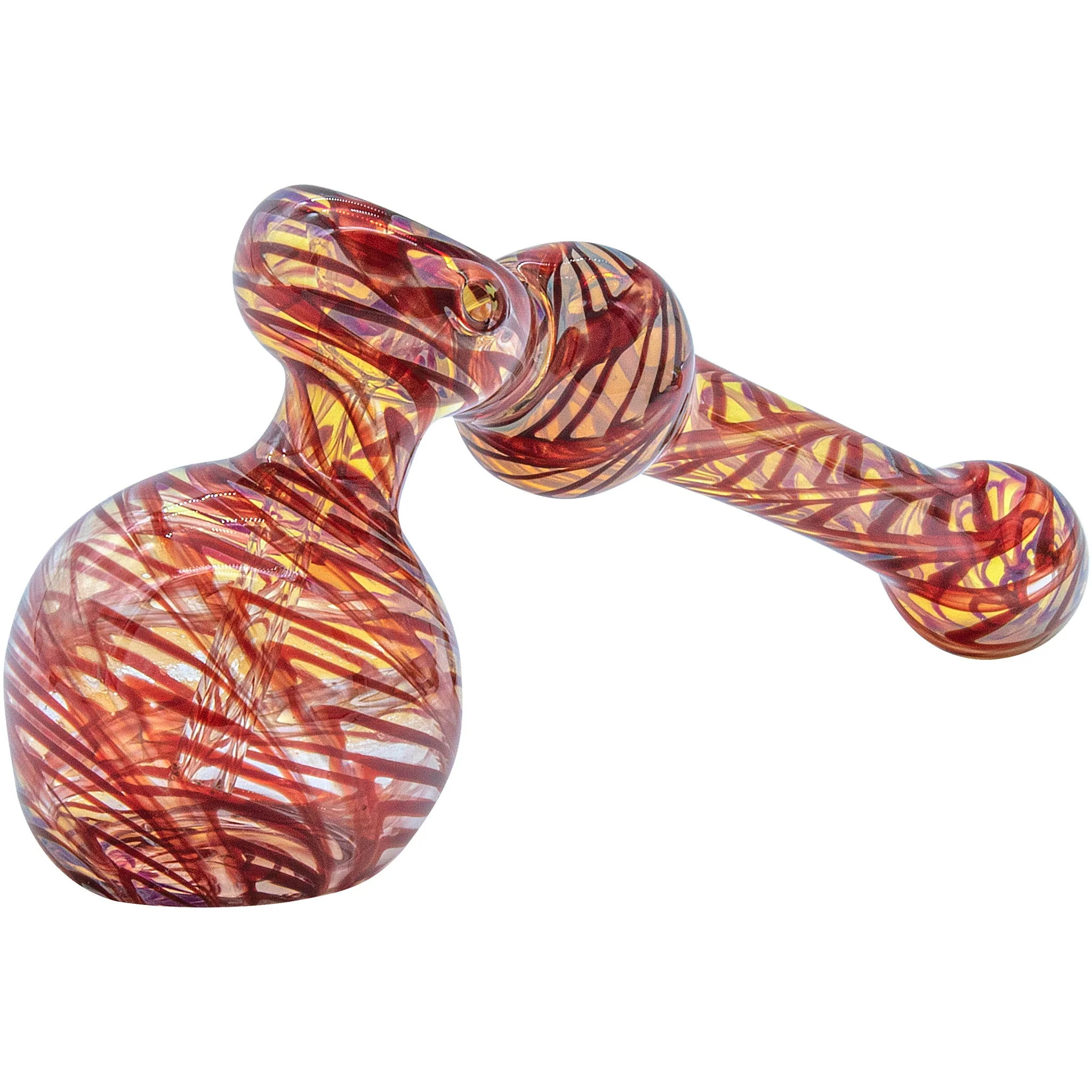 LA Pipes Full Rake Fumed Hammer Bubbler Pipe 6" - Image 5