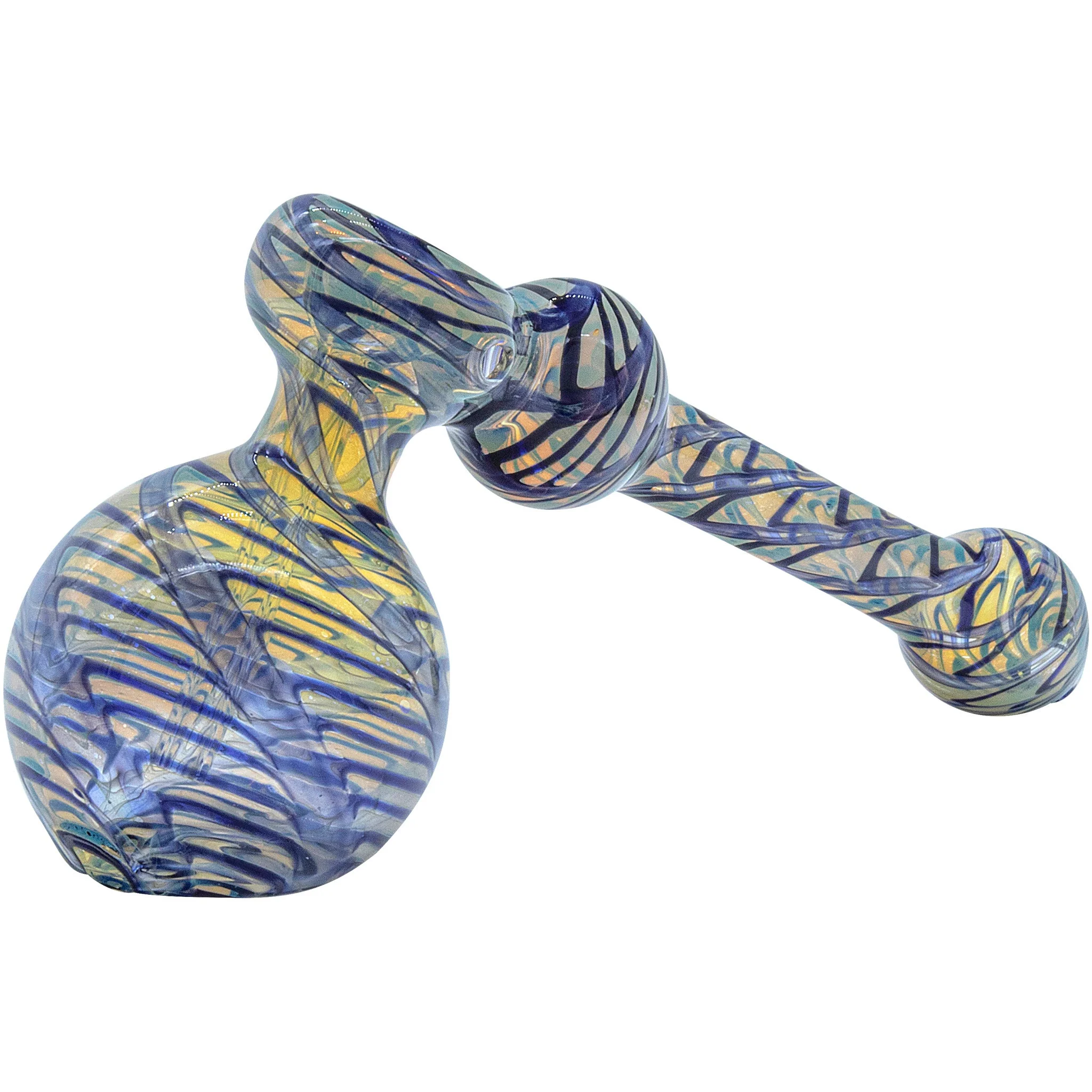 LA Pipes Full Rake Fumed Hammer Bubbler Pipe 6" - Image 6