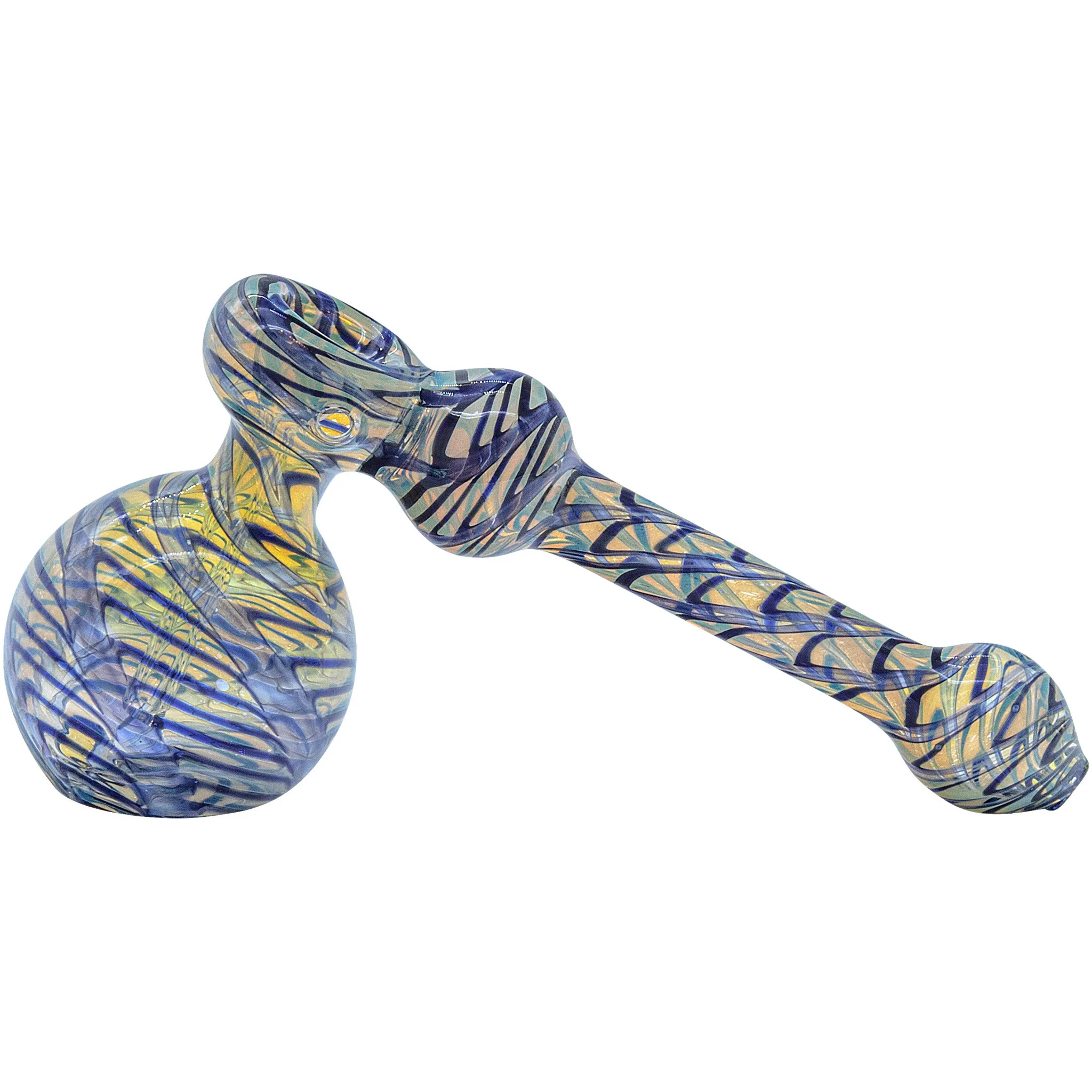 LA Pipes Full Rake Fumed Hammer Bubbler Pipe 6" - Image 7
