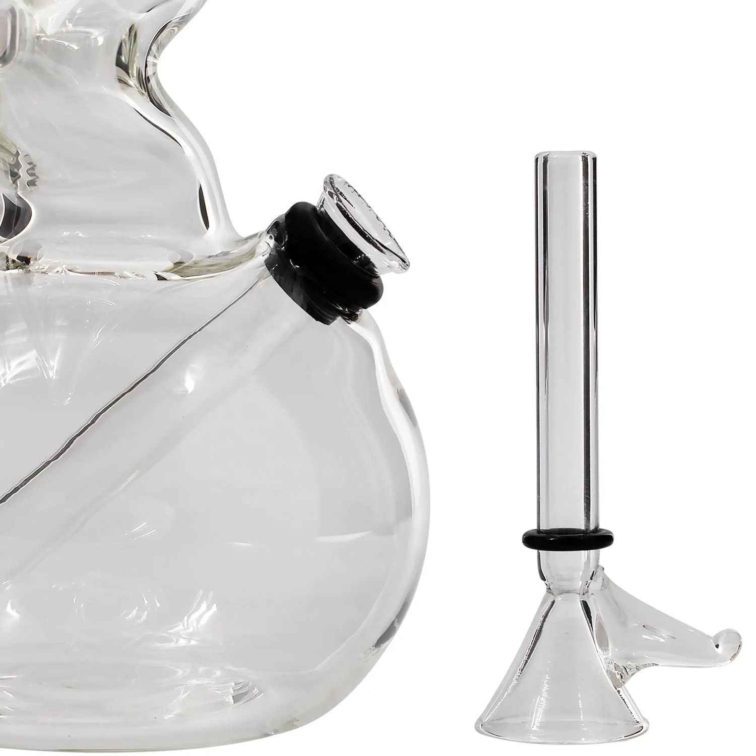 LA Pipes "Jacob's Ladder" Crystal Clear Zong Bong - Image 4