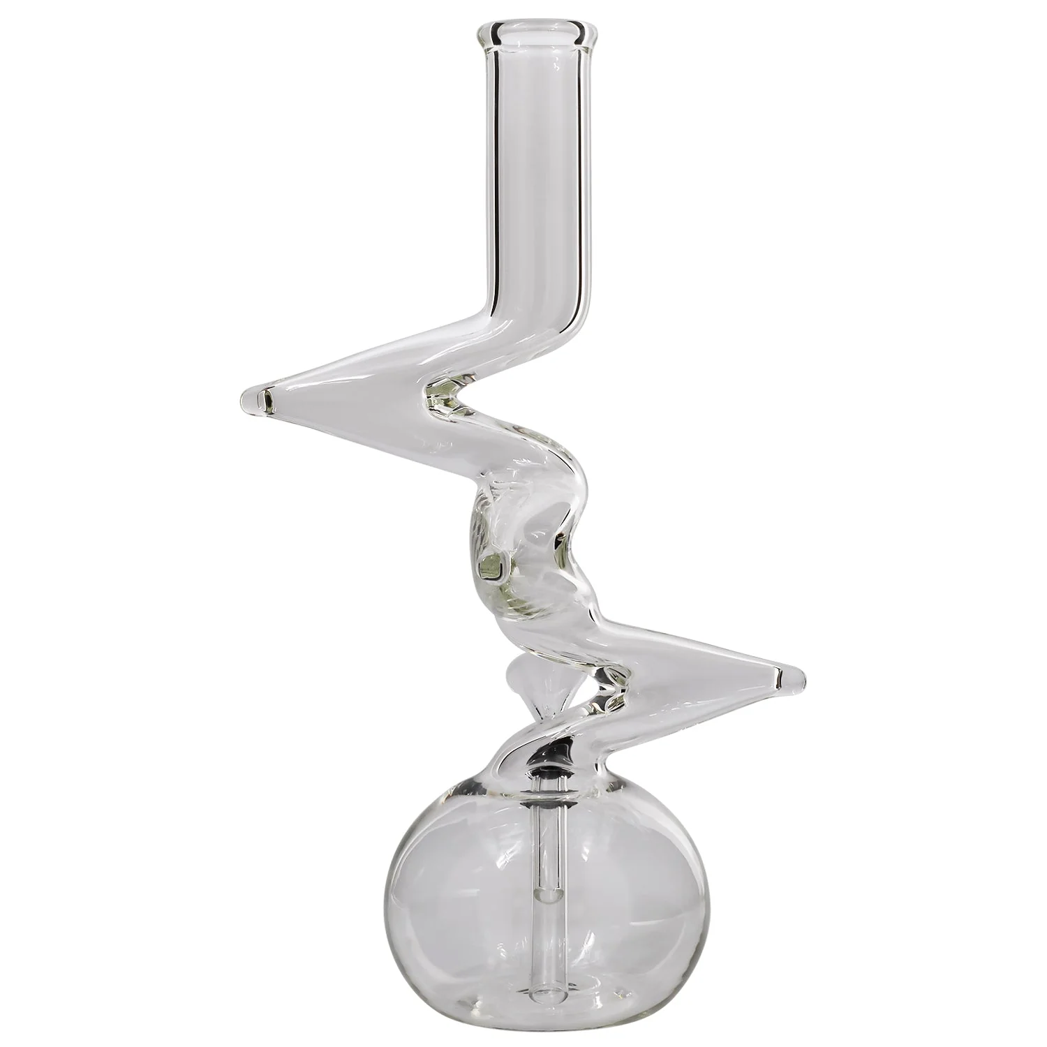 LA Pipes "Jacob's Ladder" Crystal Clear Zong Bong - Image 6