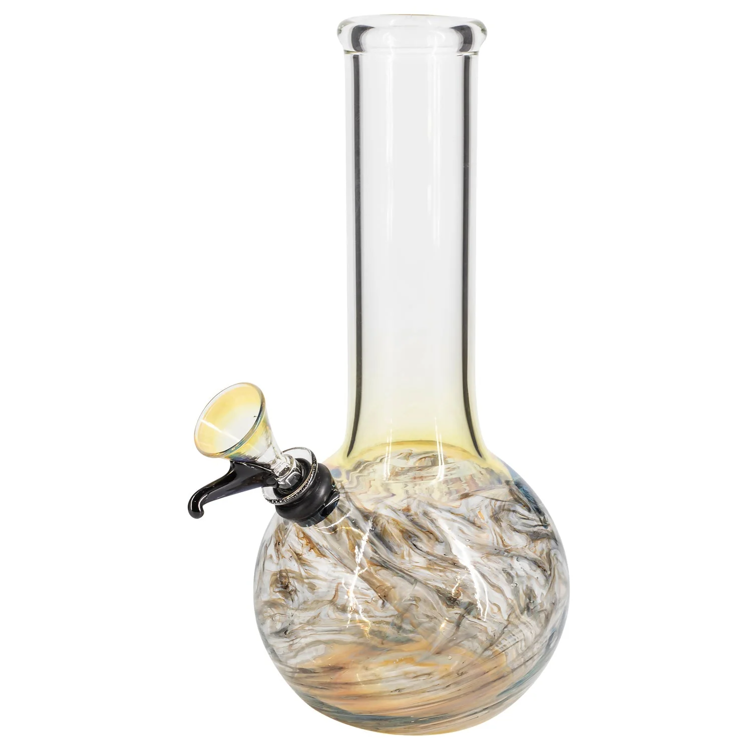 LA Pipes Raked Tiger Stripe Accented Beaker Bong 8" - Image 8