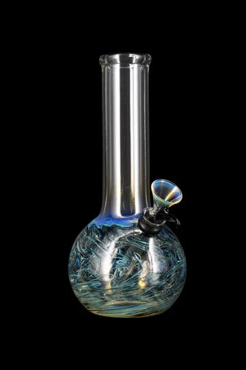 LA Pipes Raked Tiger Stripe Accented Beaker Bong 8" - Image 9