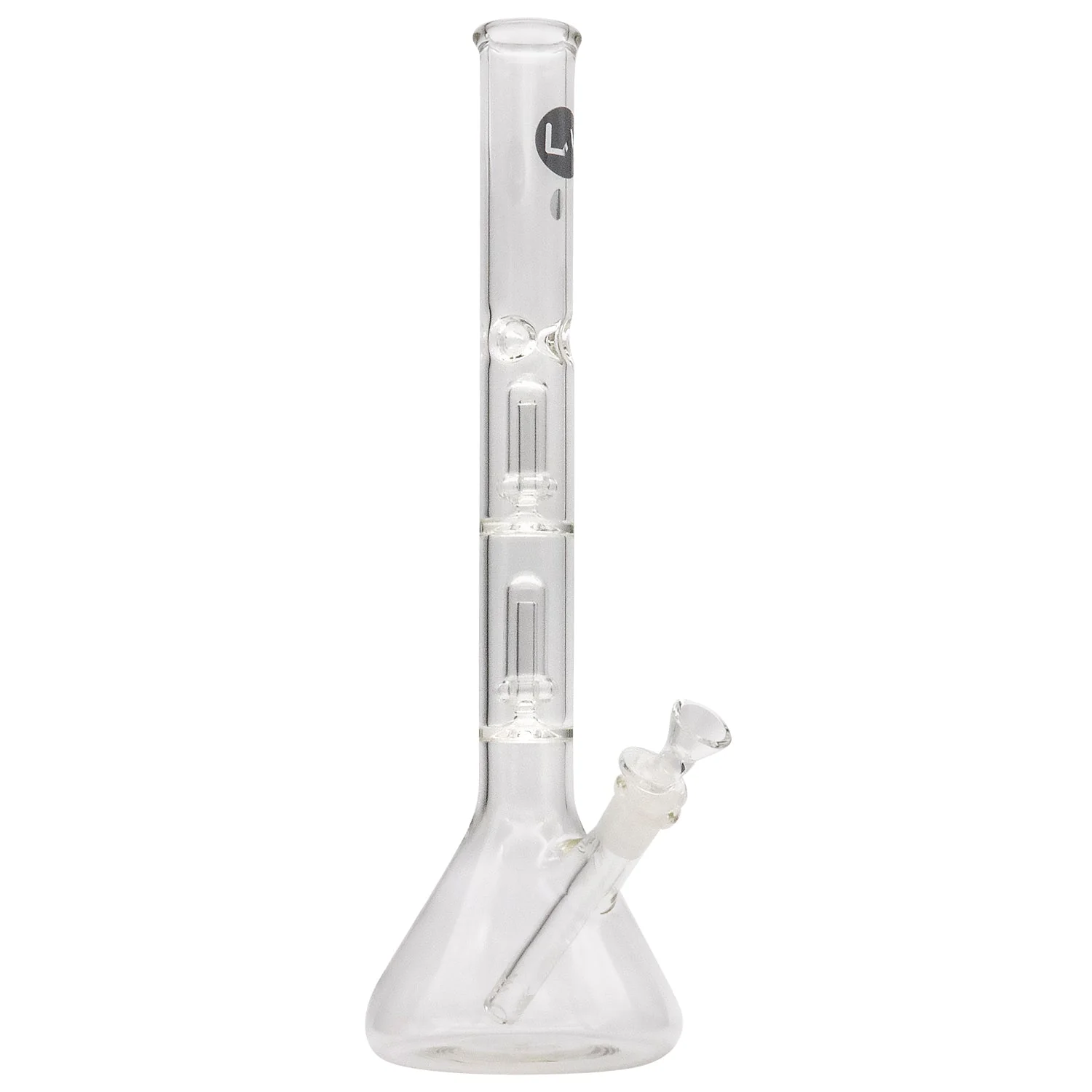 LA Pipes Single or Double Showerhead Perc Beaker Bong - Image 13