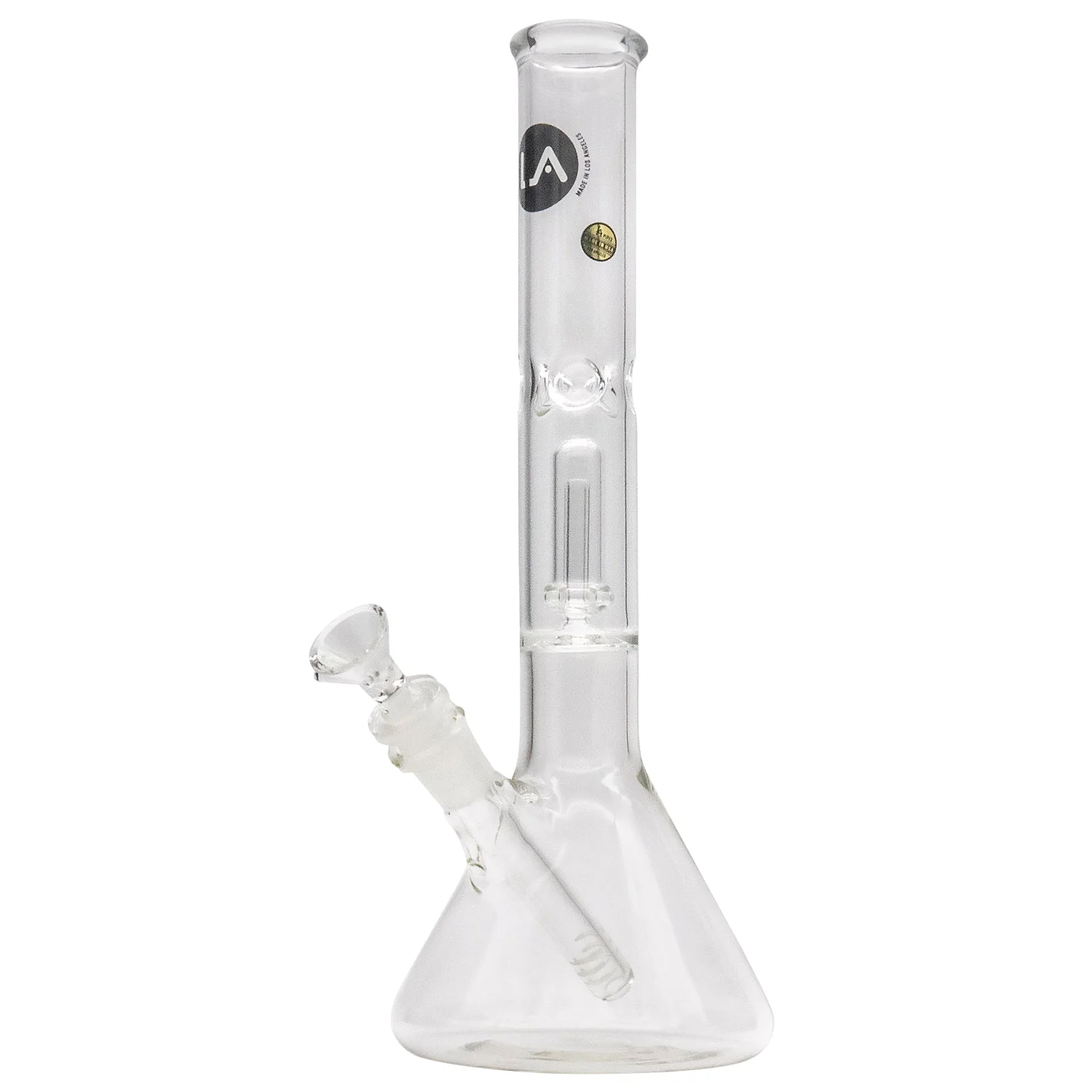 LA Pipes Single or Double Showerhead Perc Beaker Bong - Image 5