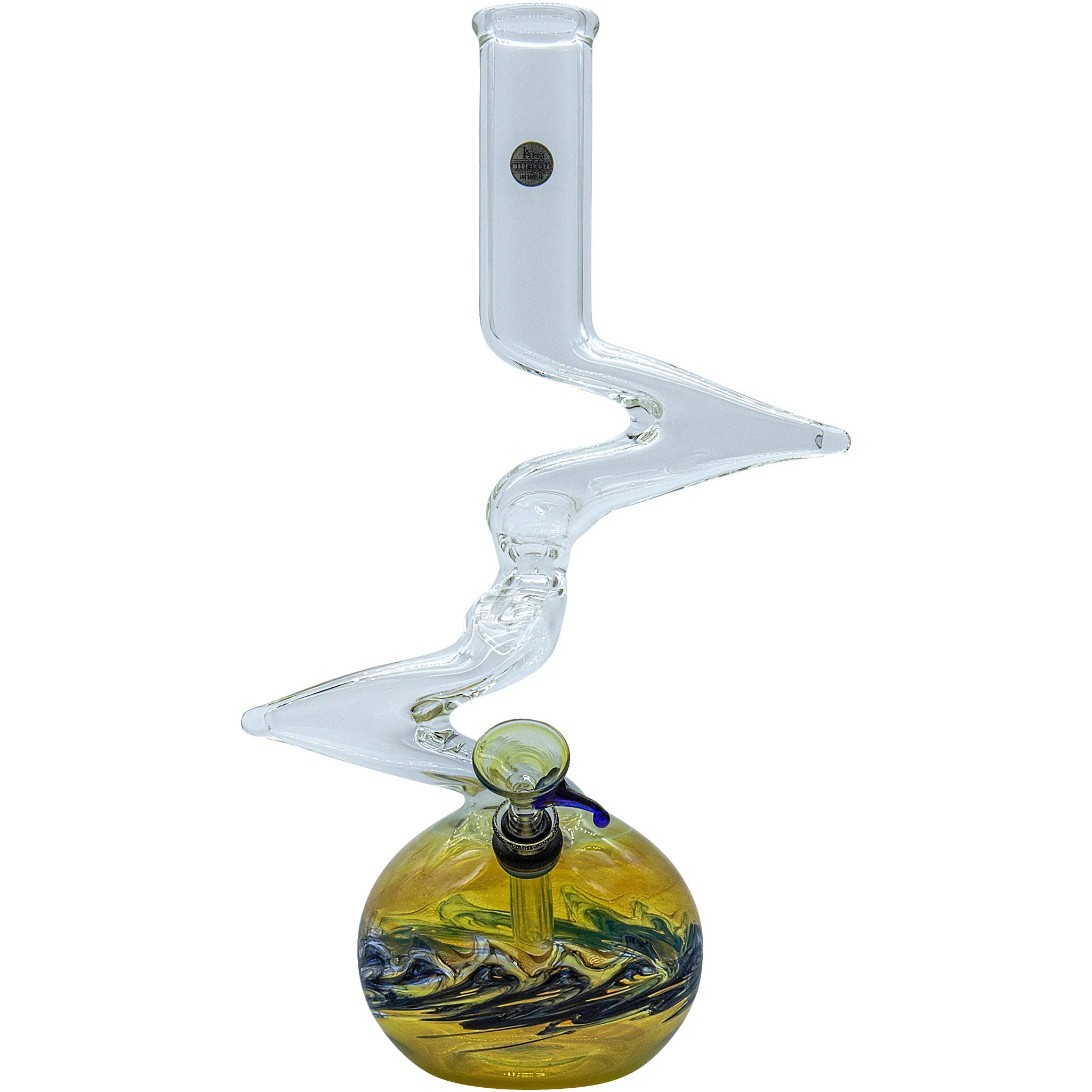 LA Pipes "Switchback" Bubble Base Bong - Image 11