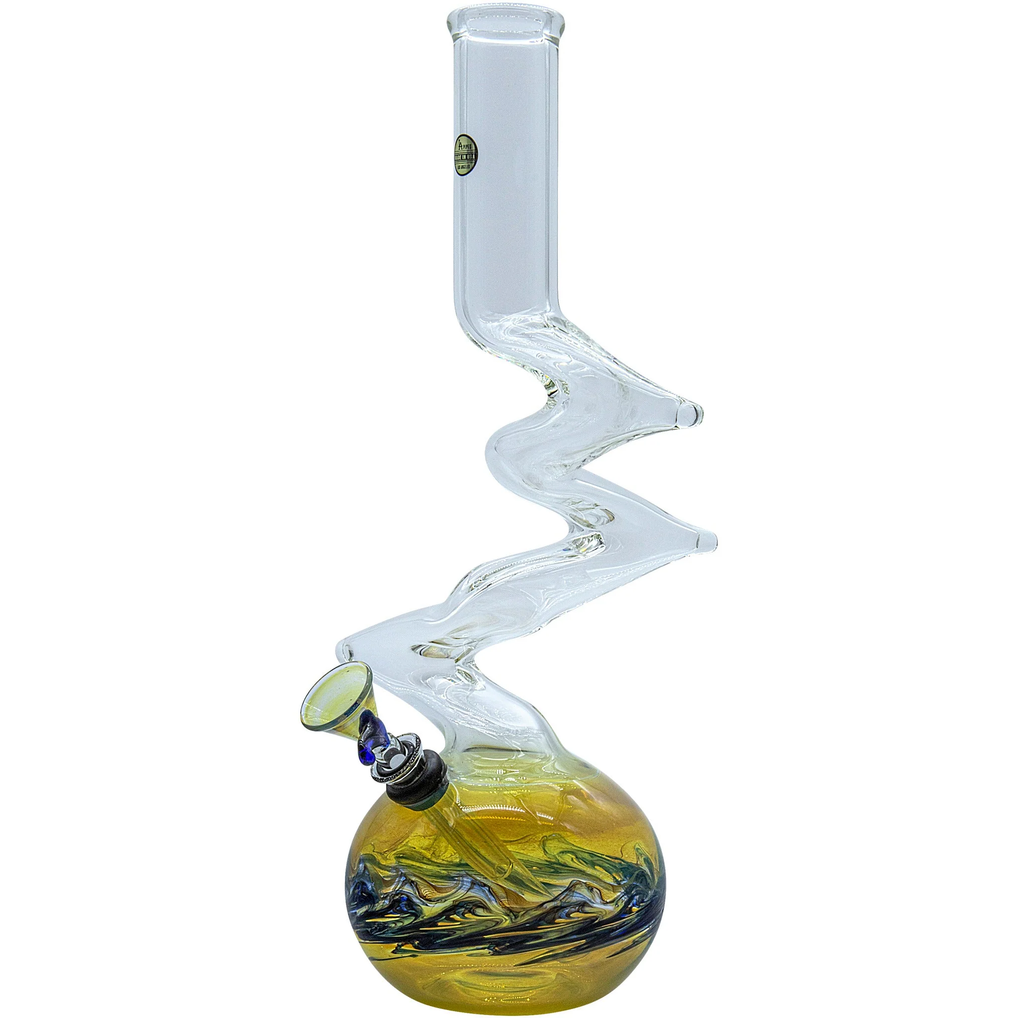 LA Pipes "Switchback" Bubble Base Bong - Image 14