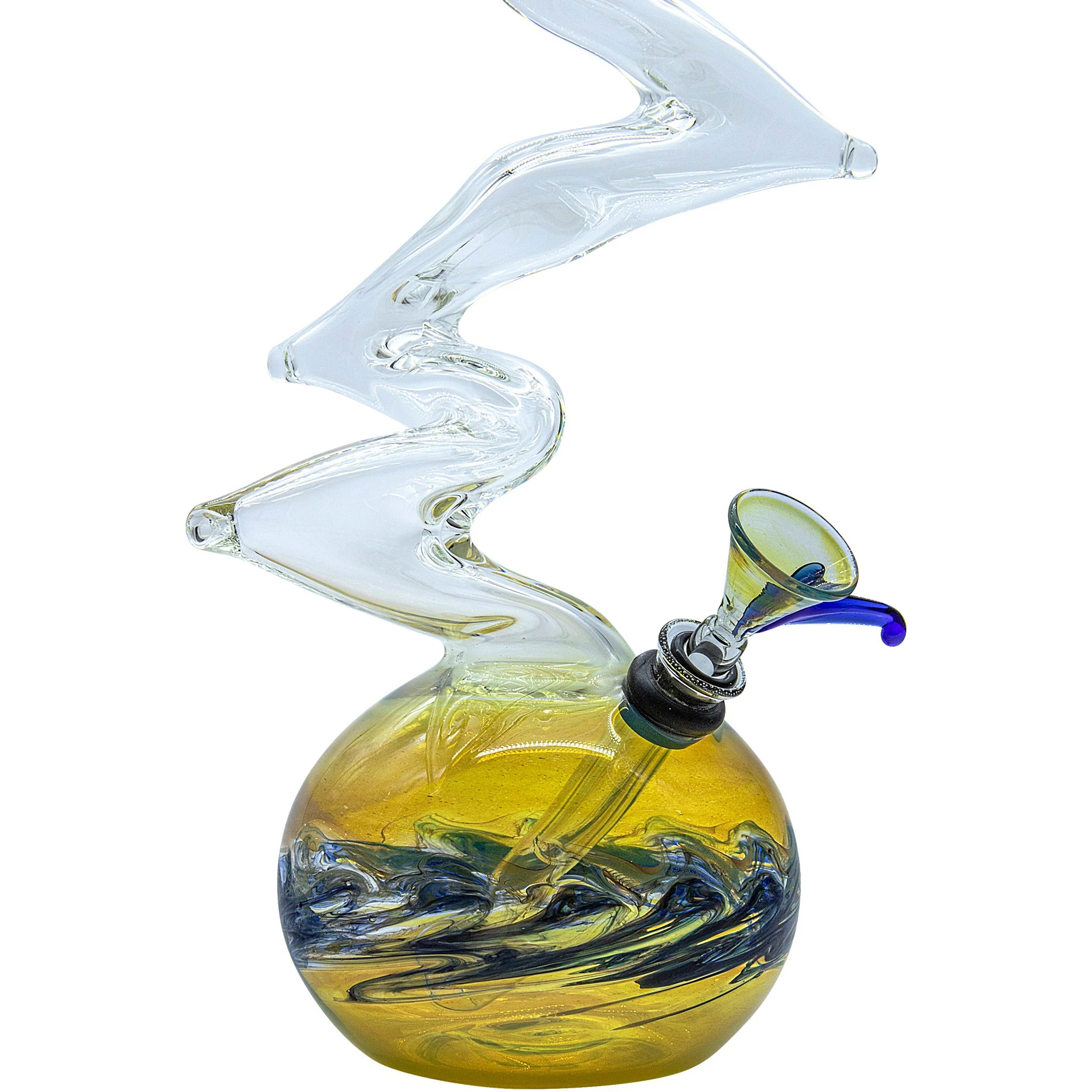 LA Pipes "Switchback" Bubble Base Bong - Image 18