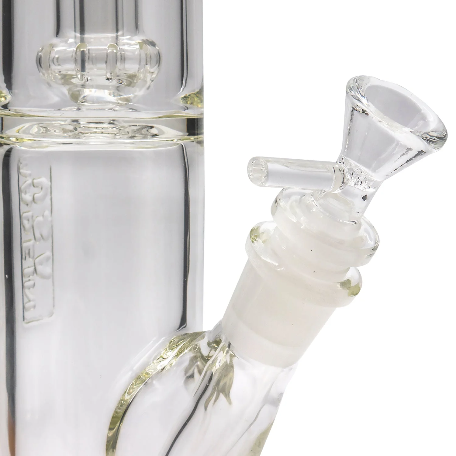 LA Pipes Thick Glass Straight Showerhead Perc Bong - Image 10