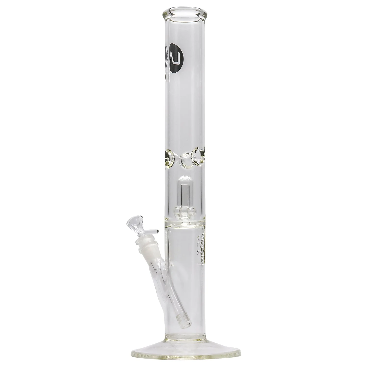 LA Pipes Thick Glass Straight Showerhead Perc Bong - Image 6