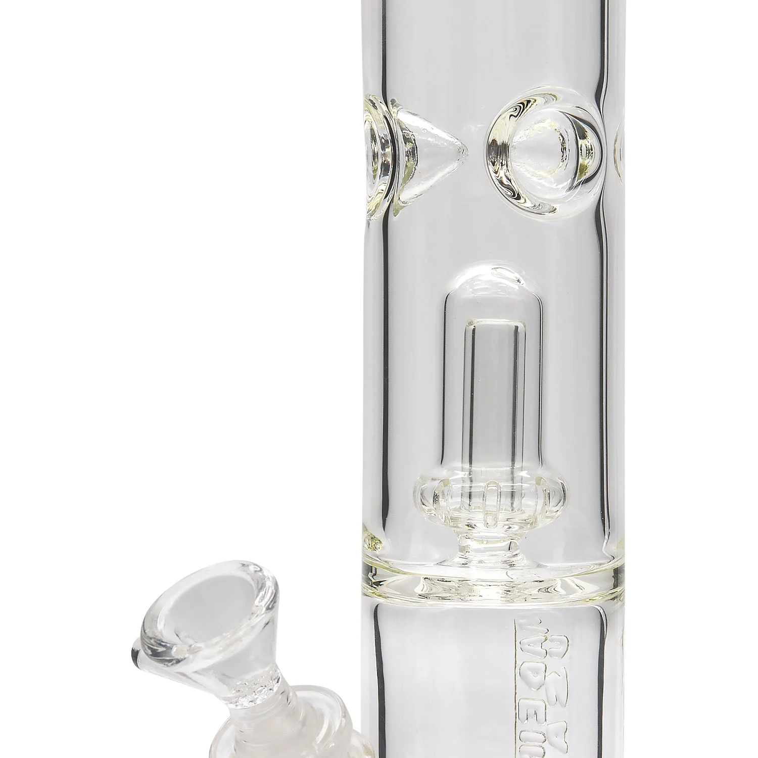 LA Pipes Thick Glass Straight Showerhead Perc Bong - Image 9