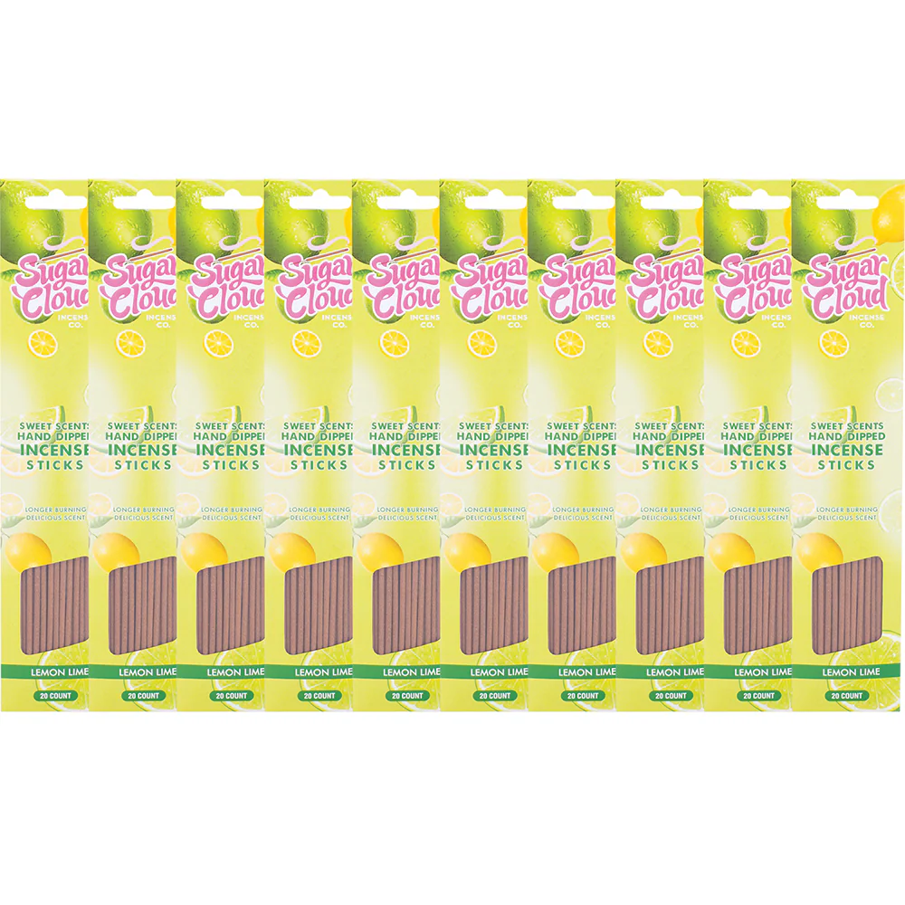 Lemon Lime Sugar Cloud Incense (200 sticks) - Image 2