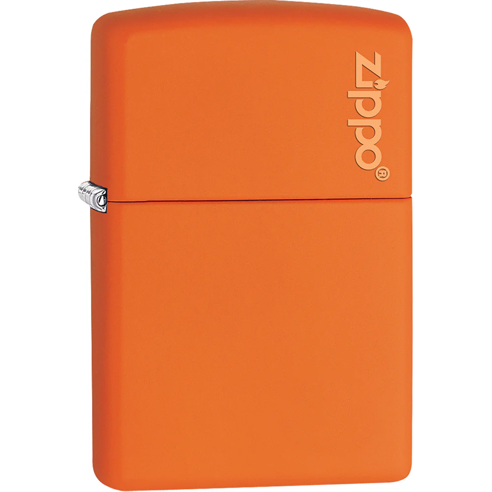 Matte Orange Zippo Lighter