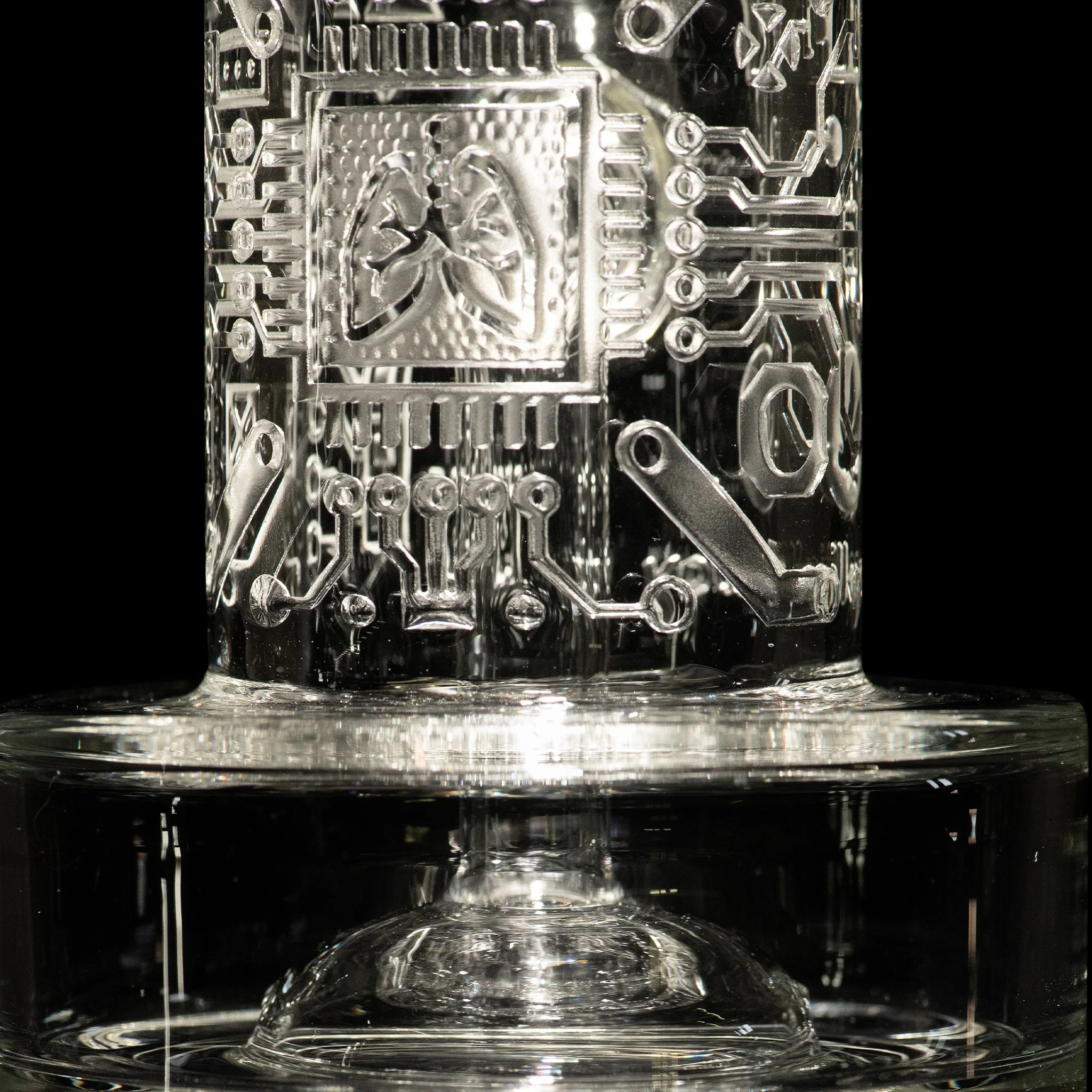 Milky Way Glass Air Circuit 7" Dab Rig (Smoke) - Image 4