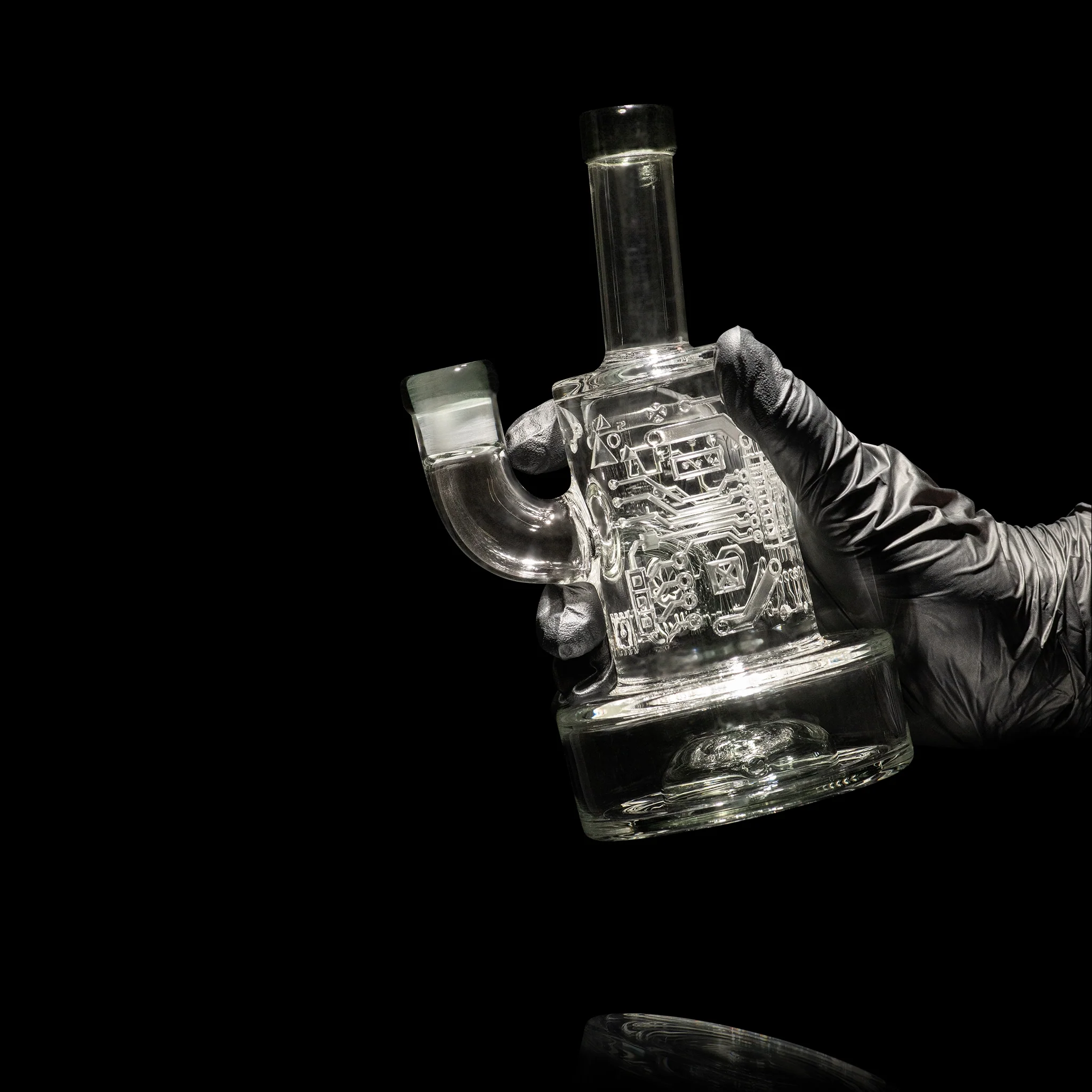 Milky Way Glass Air Circuit 7" Dab Rig (Smoke) - Image 5