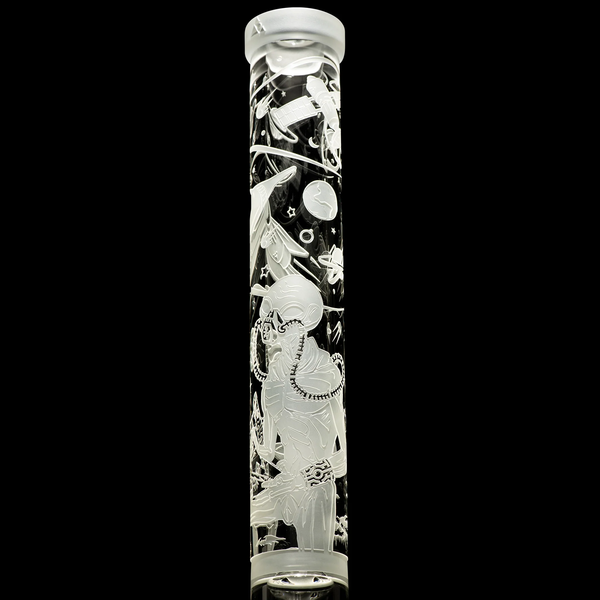 Milky Way Glass Alien Artifacts 18″ Straight Tube (Clear) - Image 3