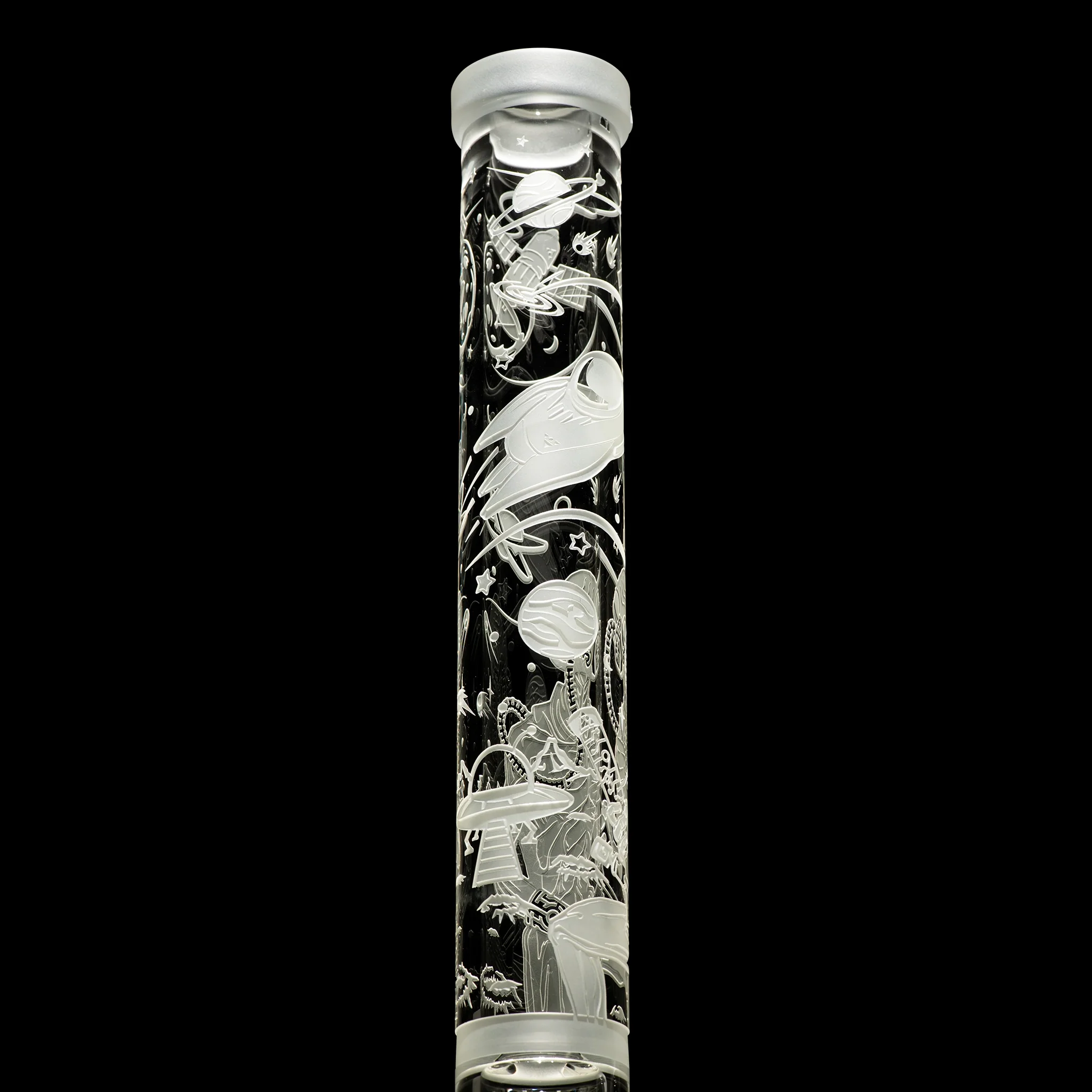 Milky Way Glass Alien Artifacts 18″ Straight Tube (Clear) - Image 4