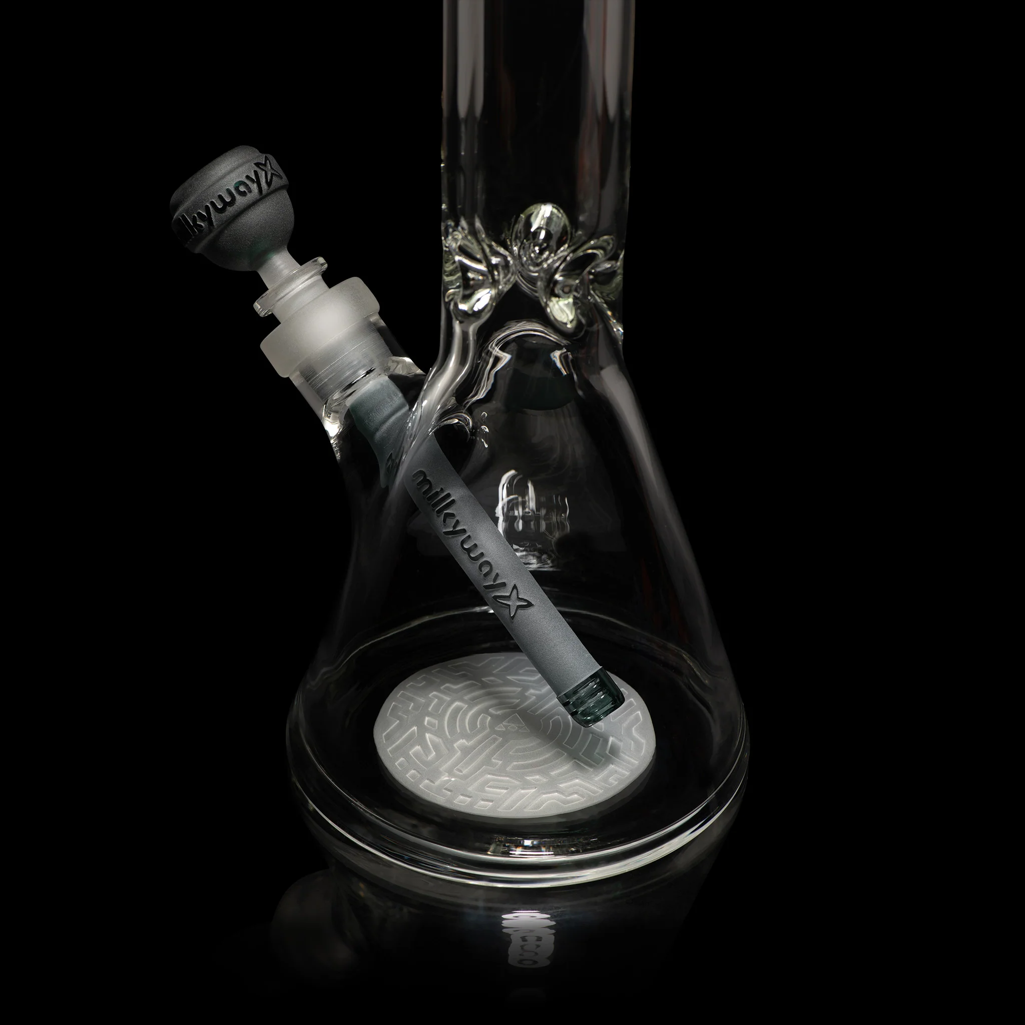 Milky Way Glass Bio-Mark Code 18″ Beaker Bong (Smoke) - Image 4