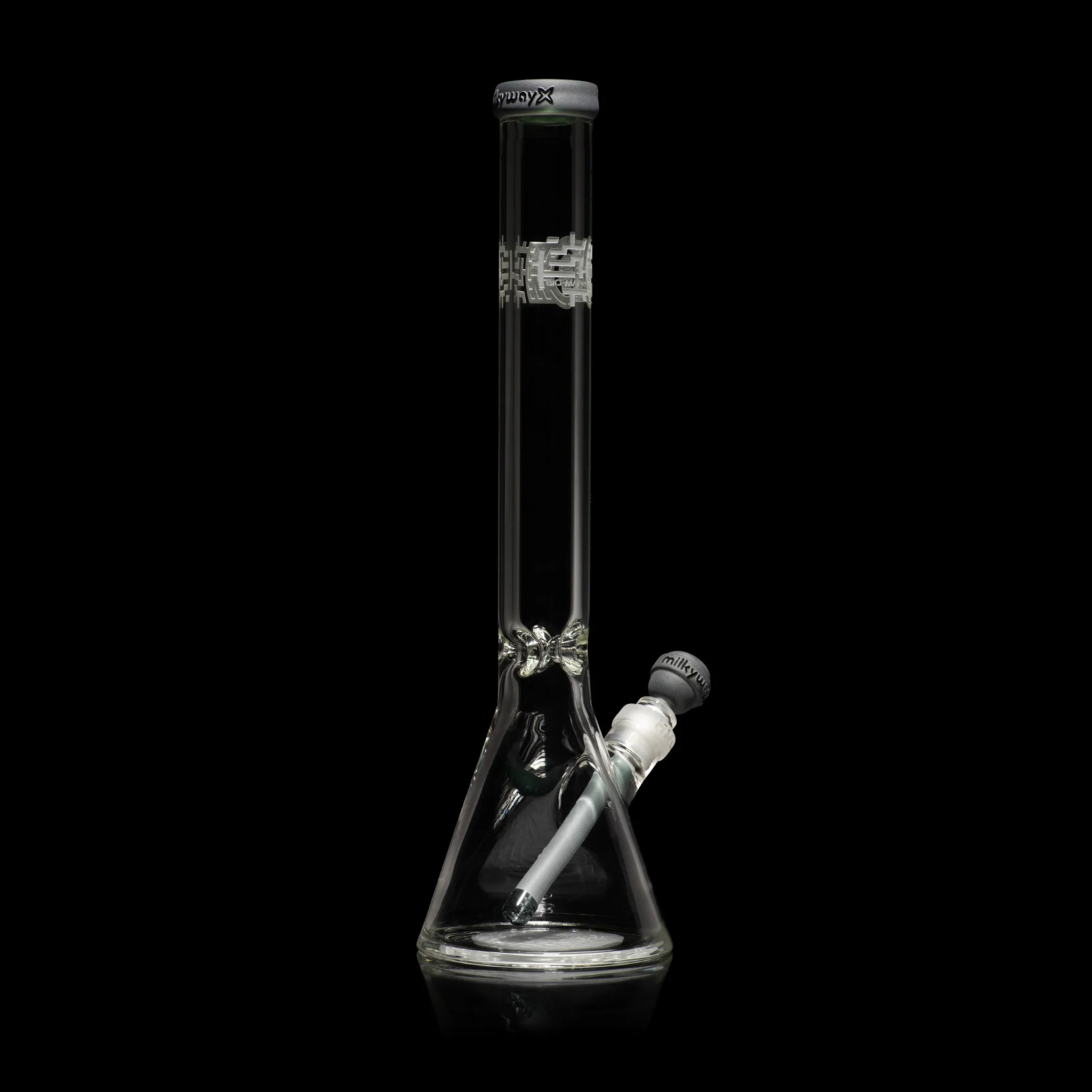 Milky Way Glass Bio-Mark Code 18″ Beaker Bong (Smoke) - Image 5