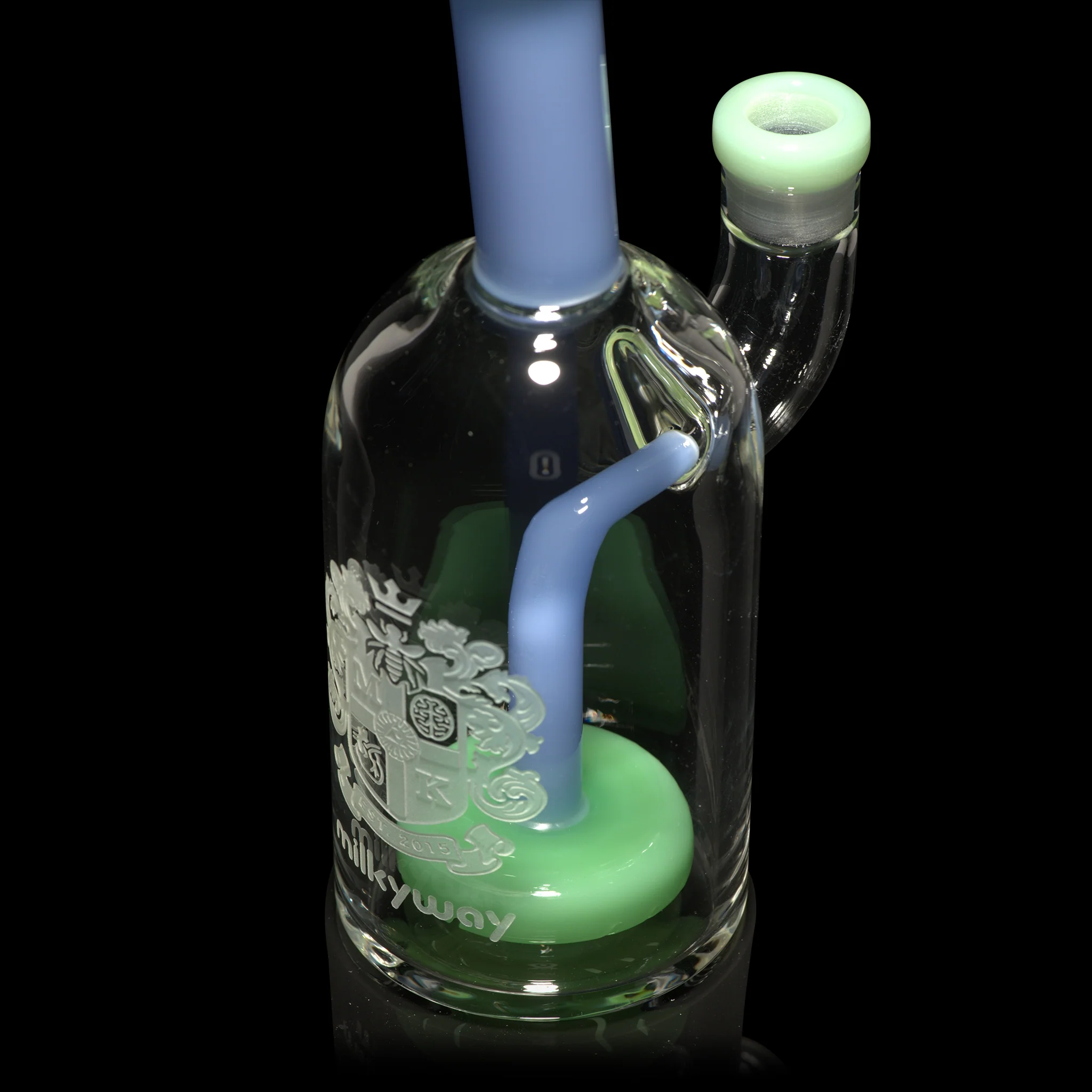 Milky Way Glass Coat of Arms 7″ Dab Rig (Green) - Image 4