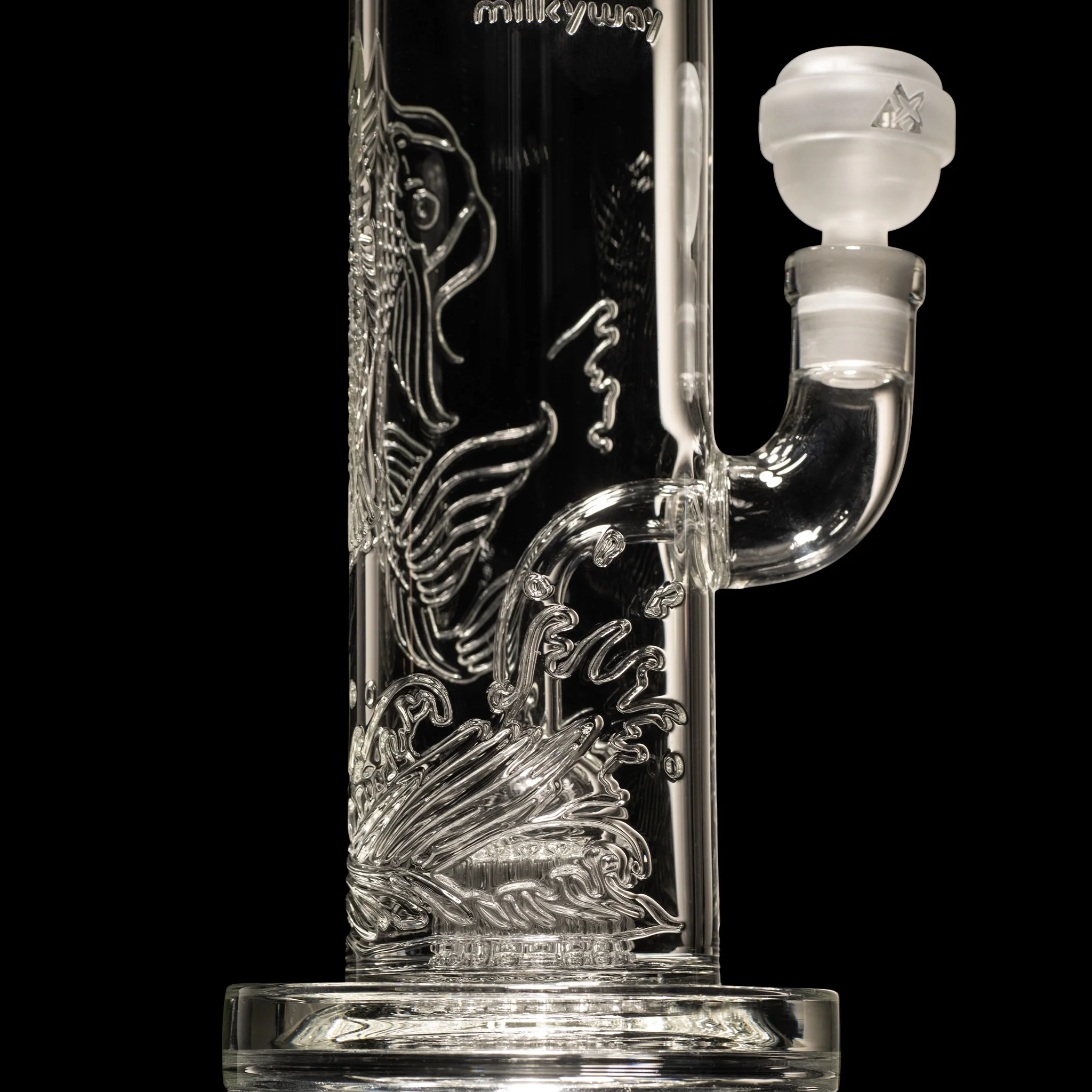 Milky Way Glass Koi Carp 10.5" Water Pipe (Clear) - Image 3