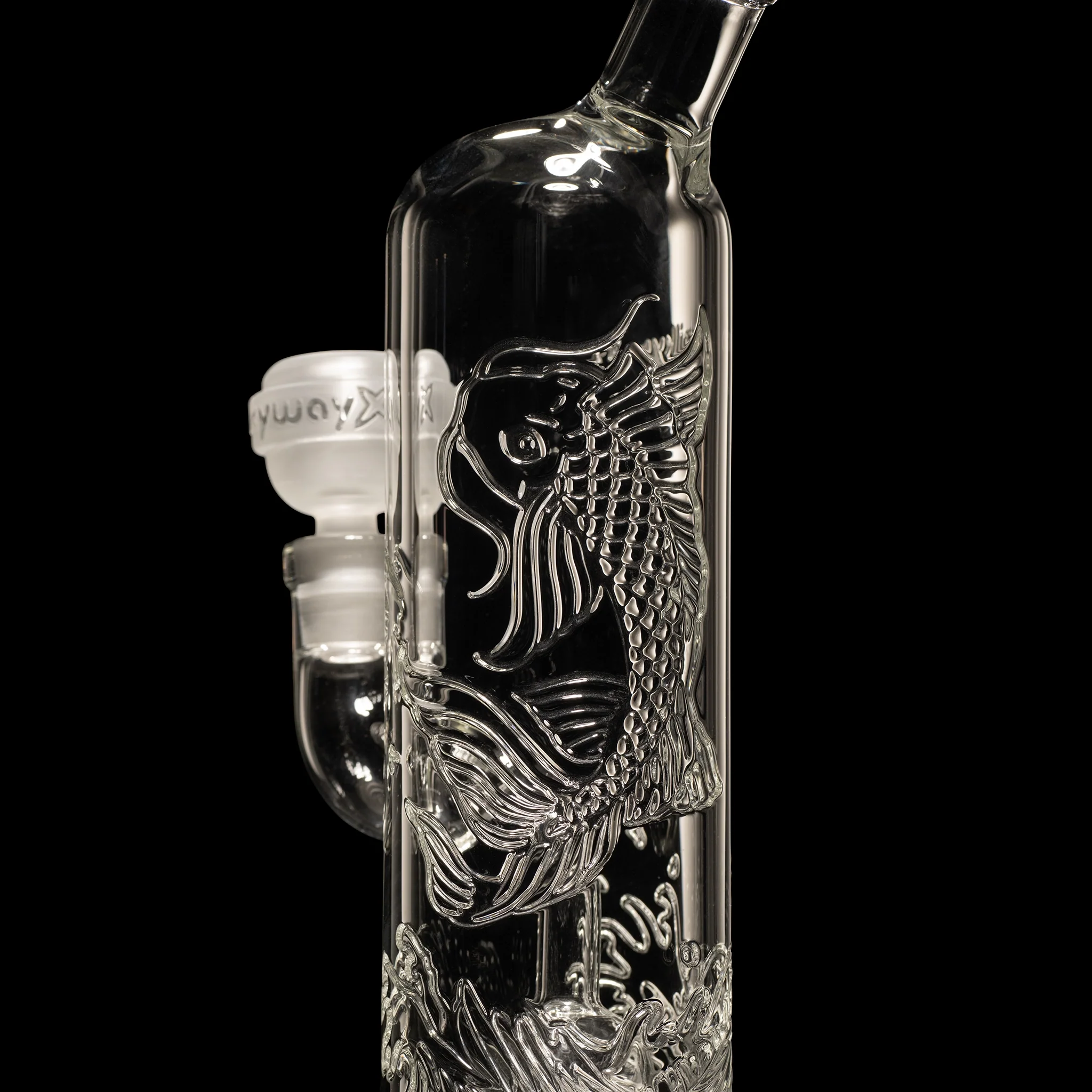 Milky Way Glass Koi Carp 10.5" Water Pipe (Clear) - Image 4