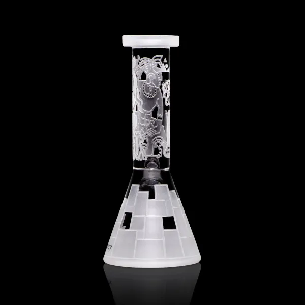 Milky Way Glass Maya Fort Mini Beaker Bong (Clear) - Image 3