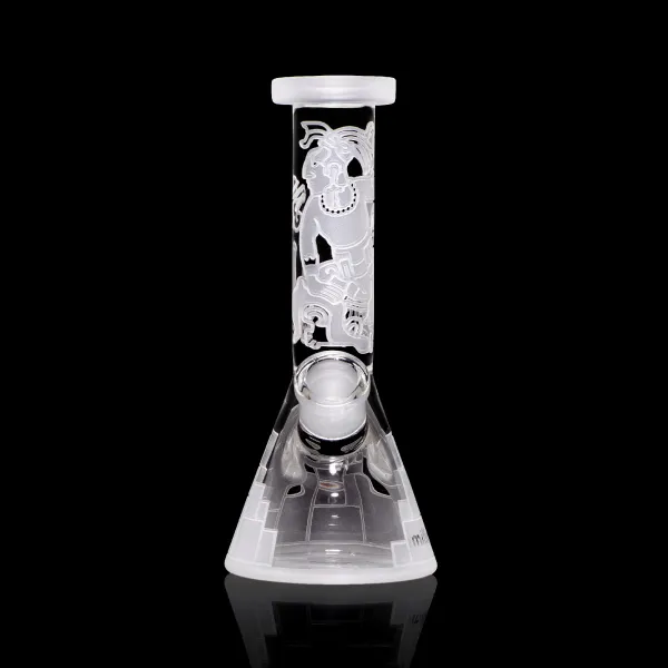 Milky Way Glass Maya Fort Mini Beaker Bong (Clear) - Image 4
