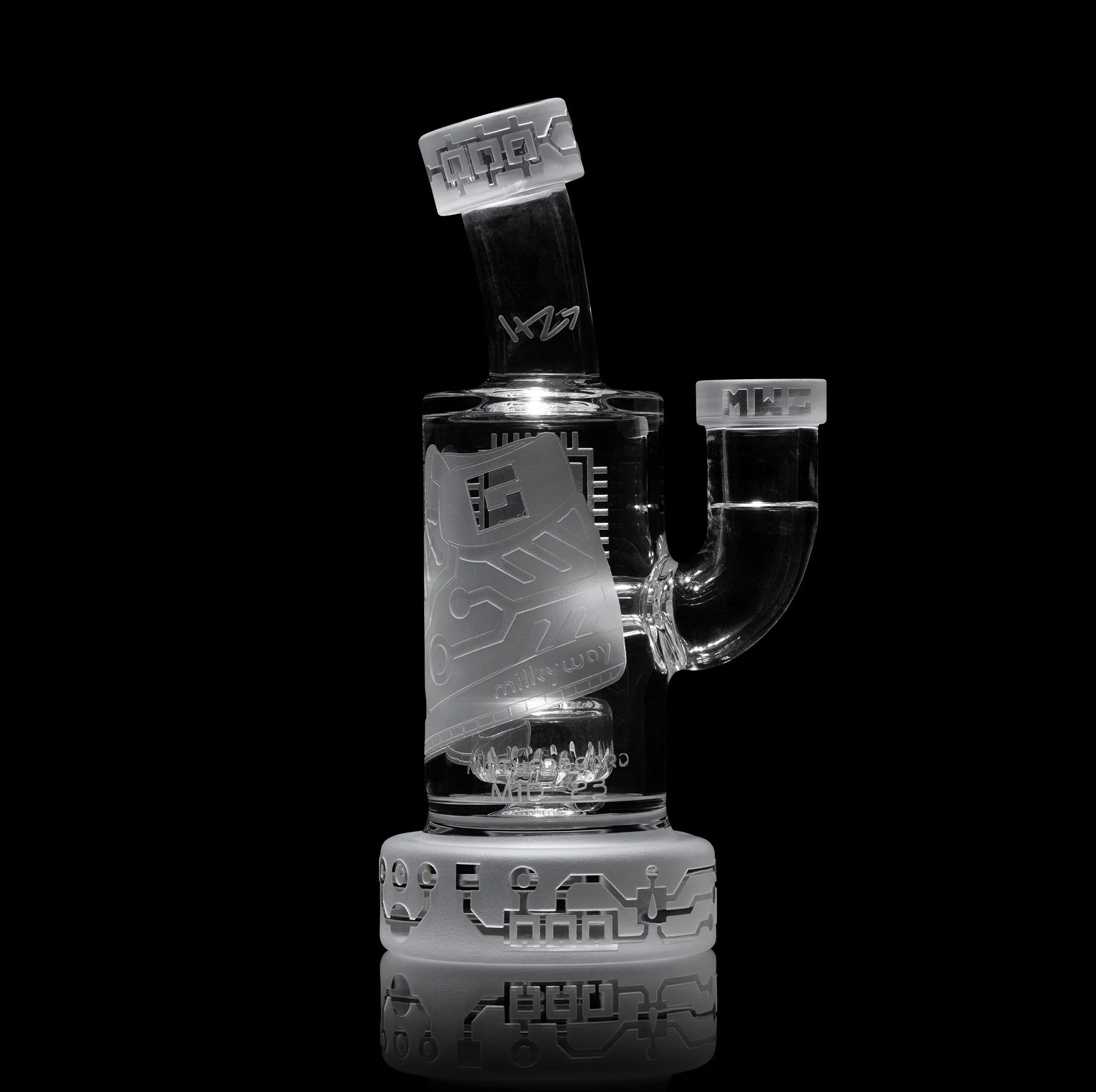 Milky Way Glass Motherboard Mid 6" Dab Rig (Clear) - Image 10