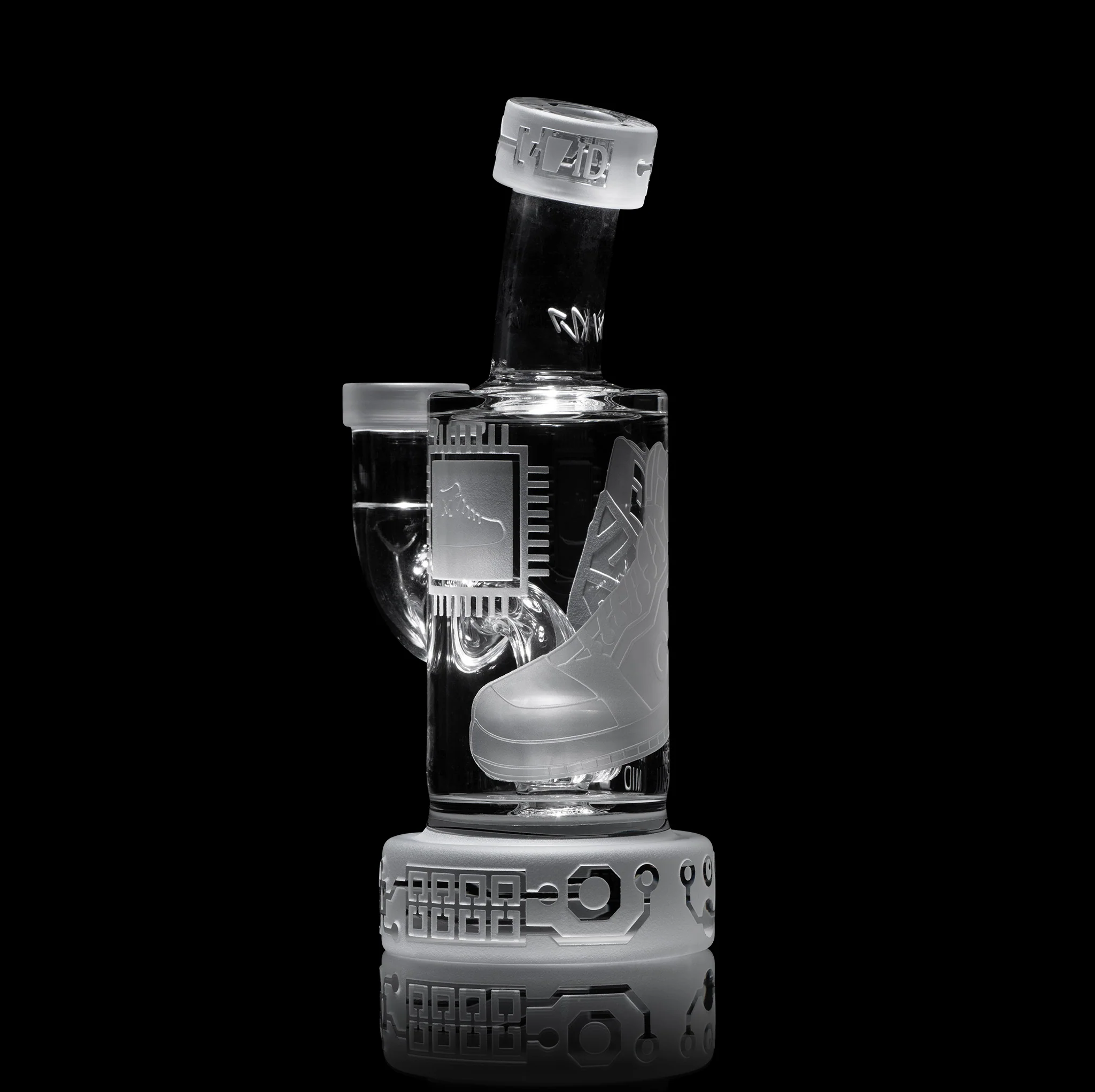 Milky Way Glass Motherboard Mid 6" Dab Rig (Clear) - Image 5