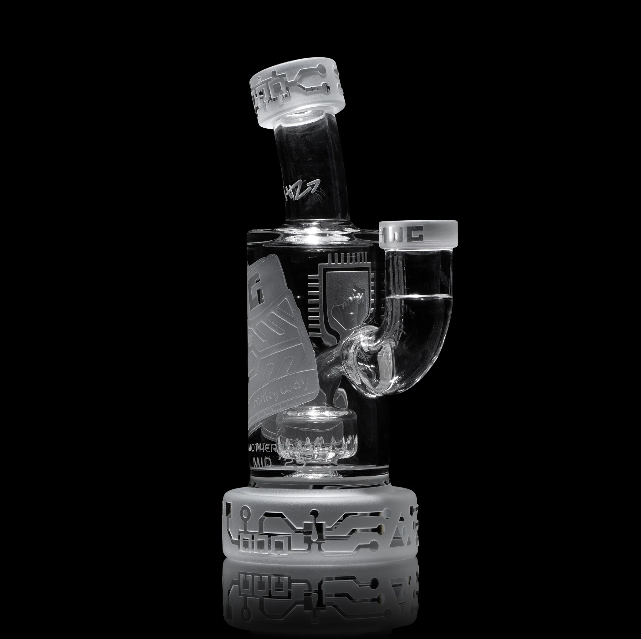 Milky Way Glass Motherboard Mid 6" Dab Rig (Clear) - Image 9