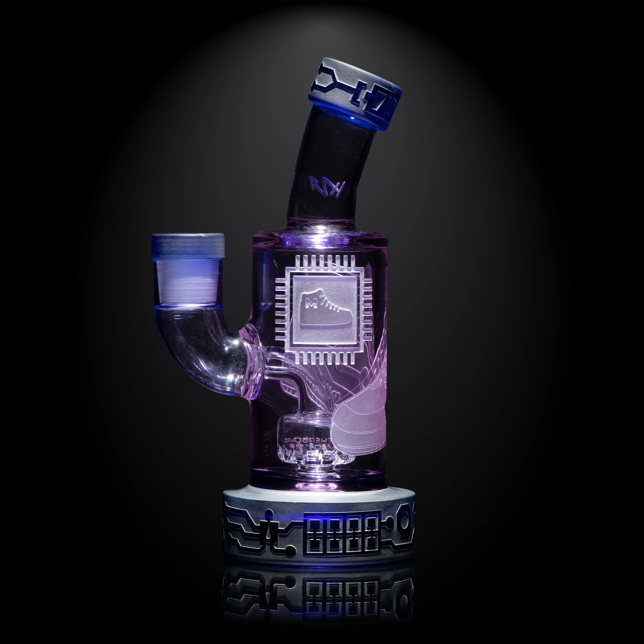 Milky Way Glass Motherboard Mid 6" Dab Rig (Purple) - Image 8