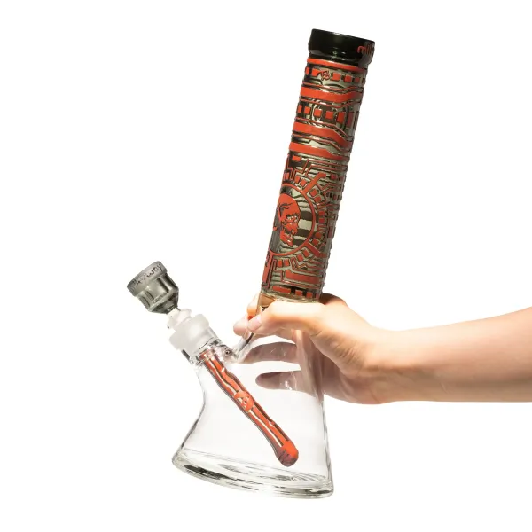 Milky Way Glass Species 14" Beaker Bong (Red) - Image 4
